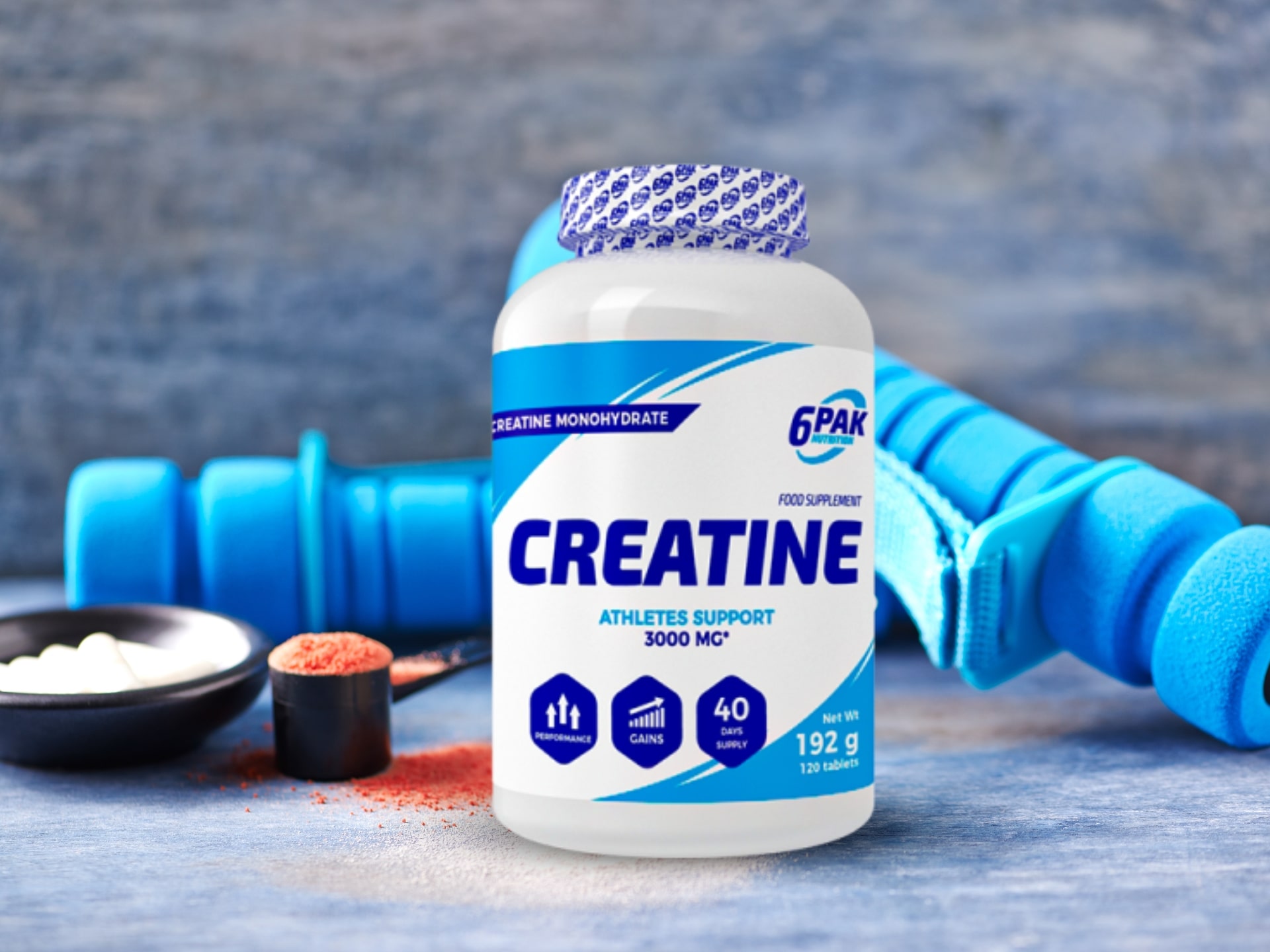 ⚡ Creatine Monohydrate 120tabs 6pak Cena Dawkowanie Opinie Sklep Musclepower 4427