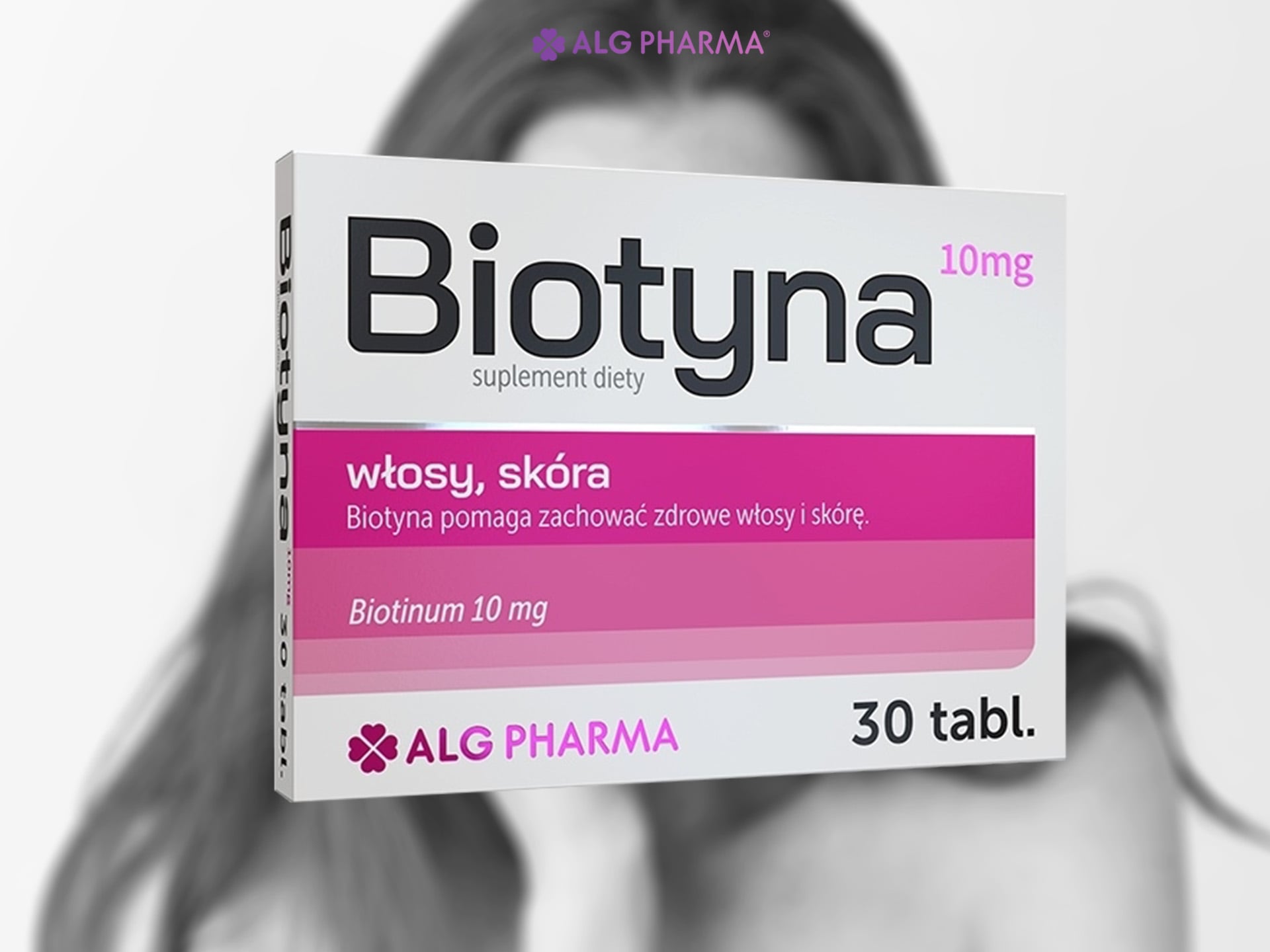 Biotyna 10 mg - na piękne włosy, silne paznokcie