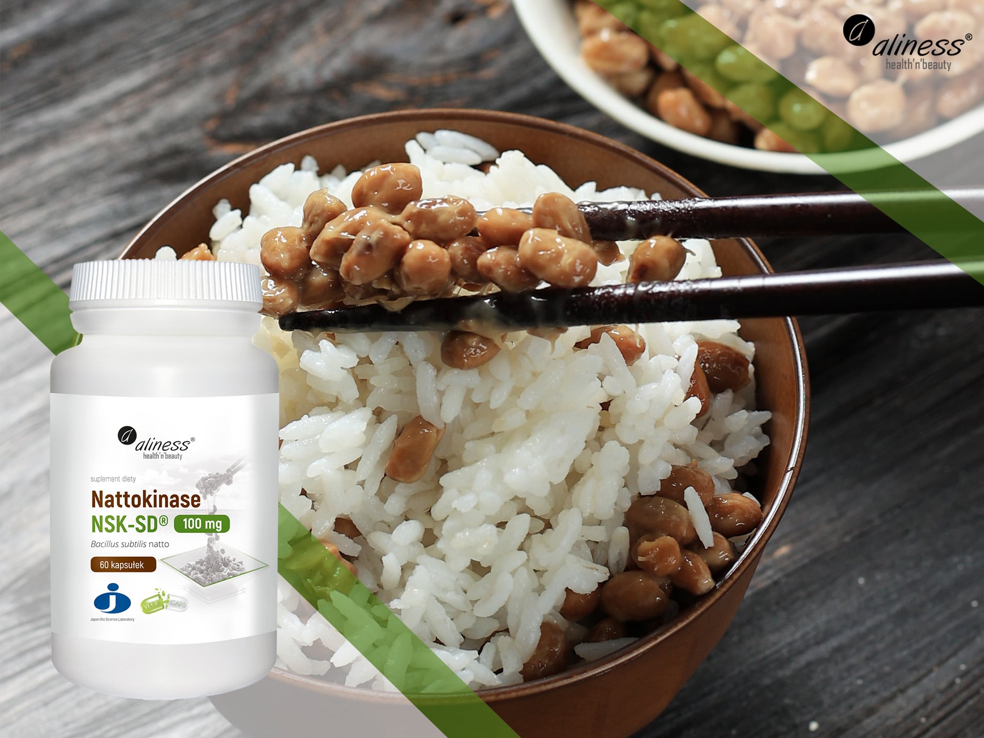 Aliness - Natto Nattokinase - wsparcie serca i układu krążenia