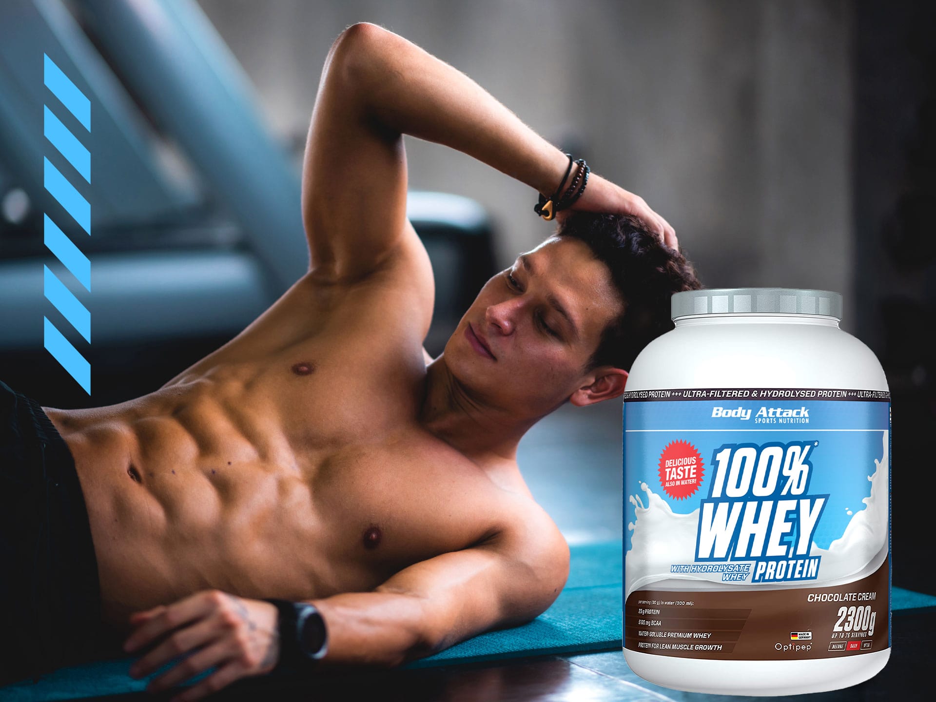 BODY ATTACK 100% Whey Protein - 900g - Vanilla WPC