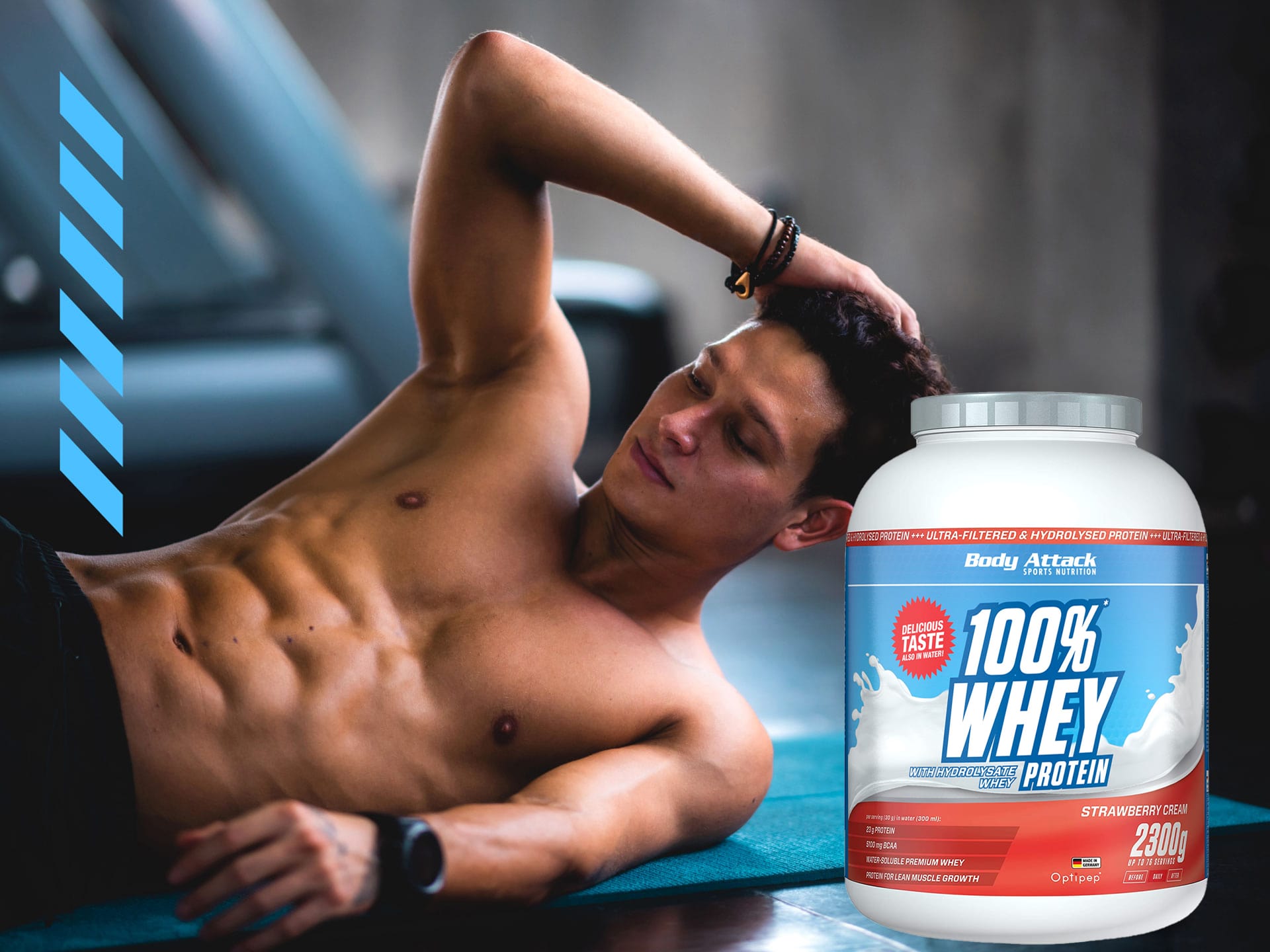 BODY ATTACK 100% Whey Protein - 900g - Vanilla WPC