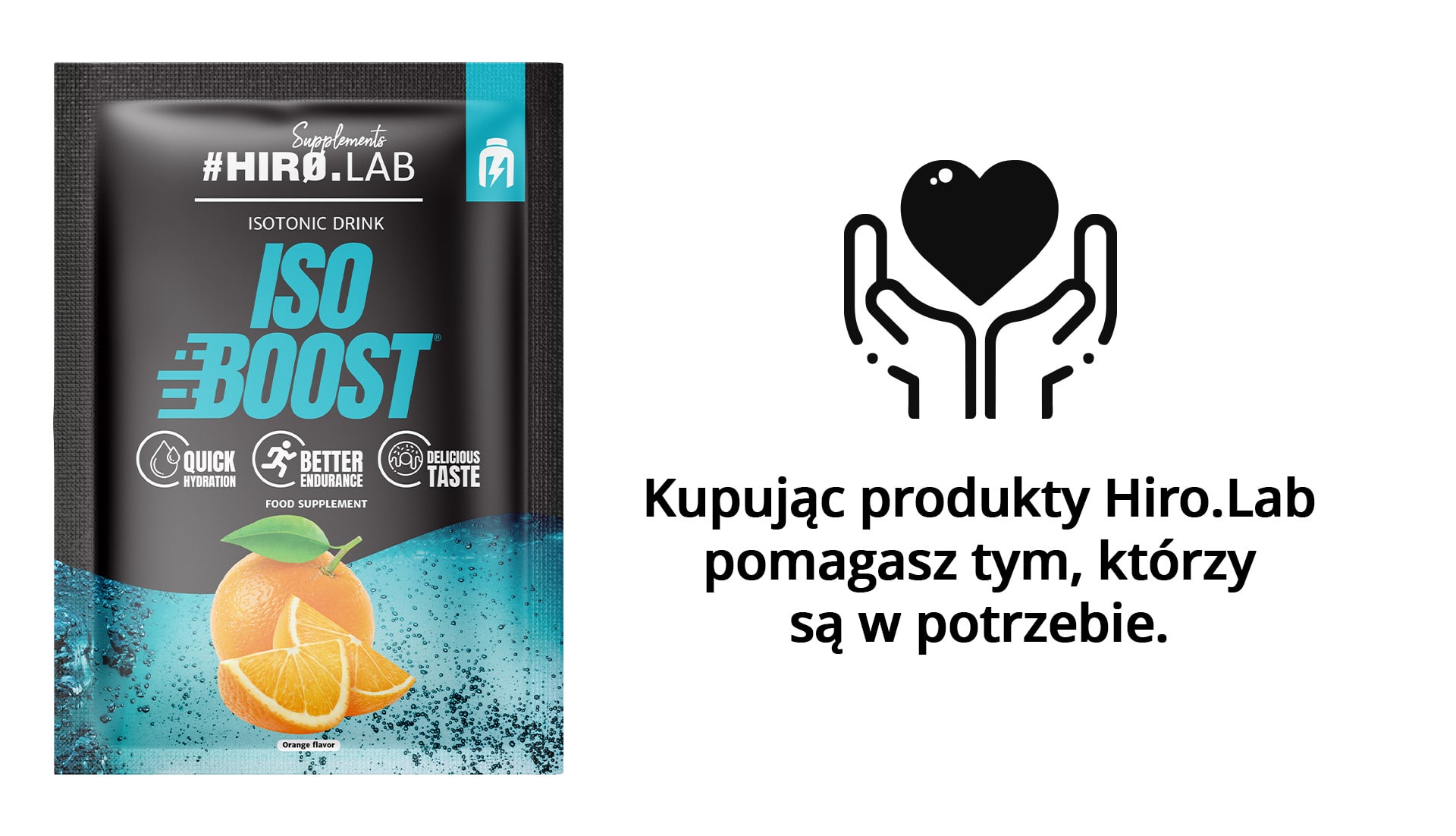 Kupując produkty Hiro.Lab pomagasz tym, którzy są w potrzebie