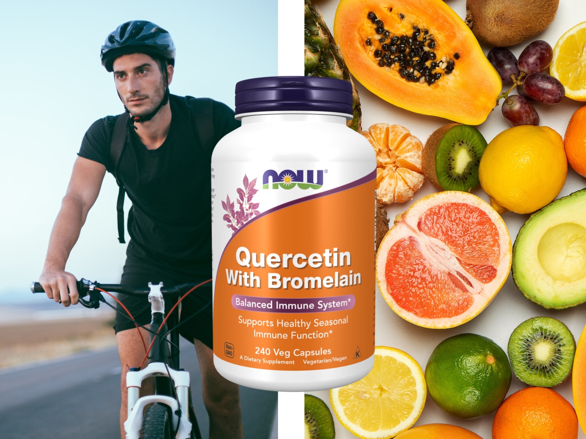 NOW - Quercetin with Bromelain