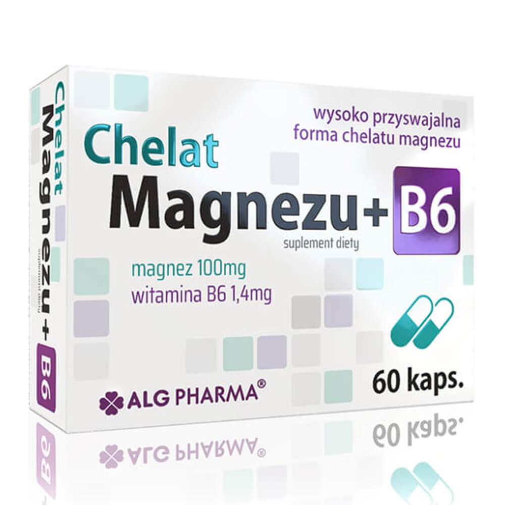 ALG Pharma Chelat Magnezu + B6 Etykieta z przodu