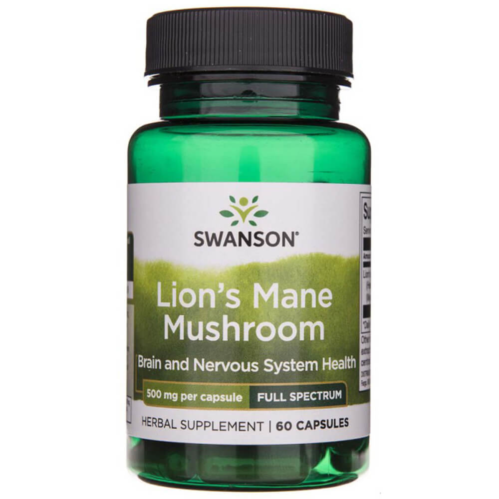 Swanson Lion's Mane Mushroom Etykieta z przodu