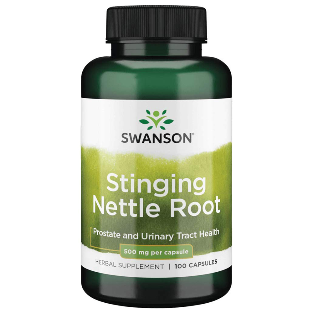 Swanson Stinging Nettle Root 500 mcg 100 caps Etykieta