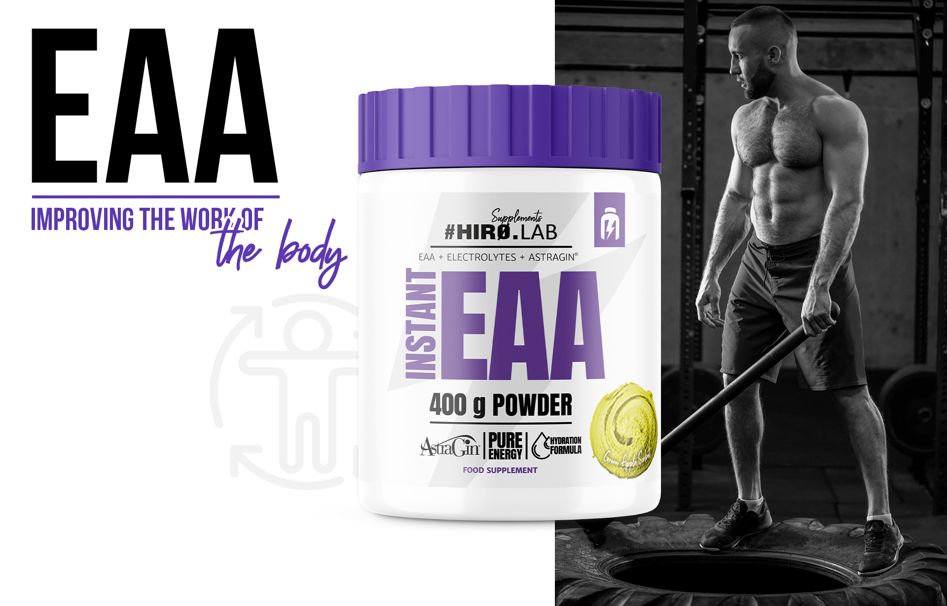 HIRO.LAB EAA 400g w proszku elektrolity nawodnienie
