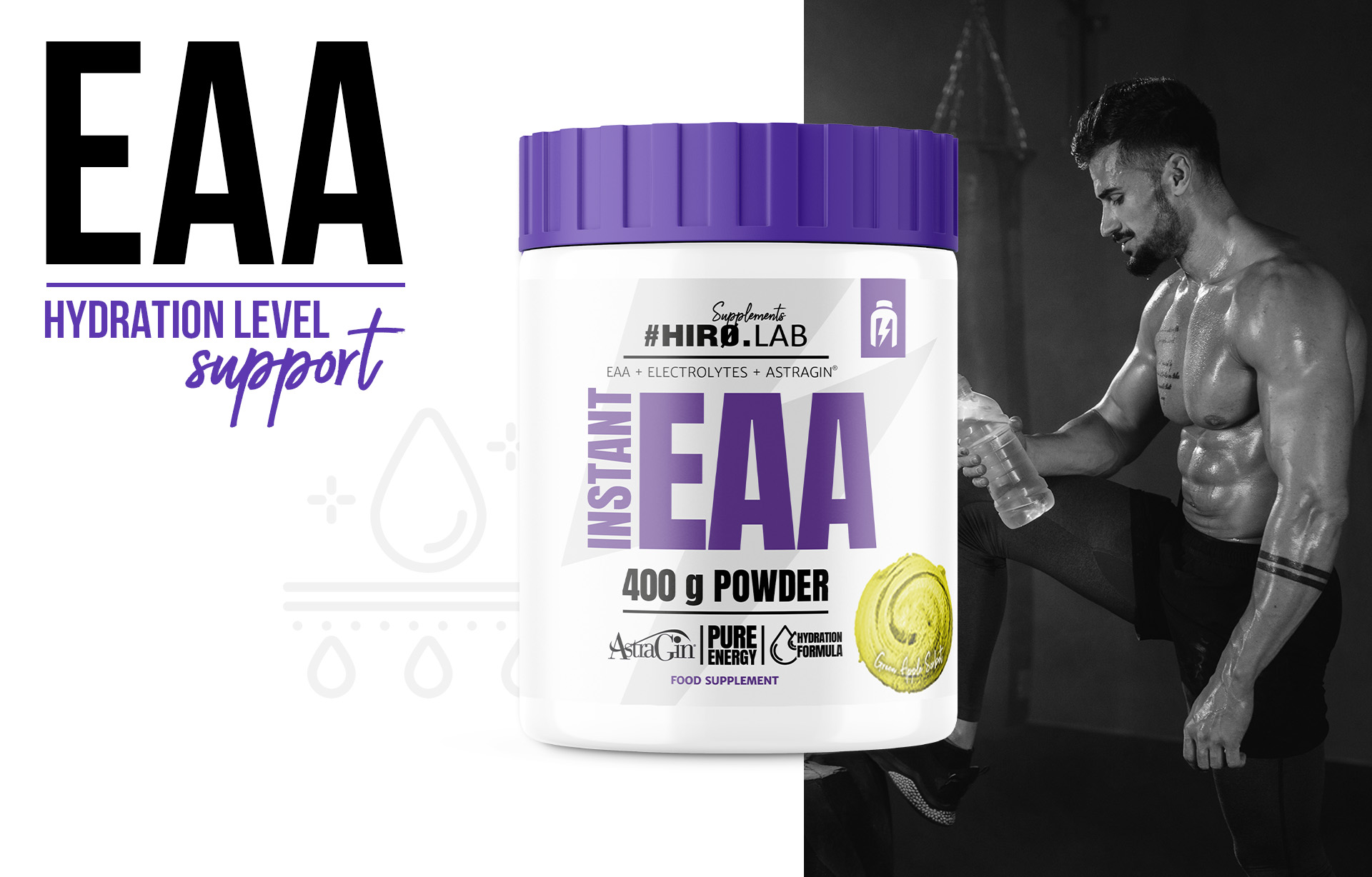 HIRO.LAB EAA 400g stymulacja białek mięśni