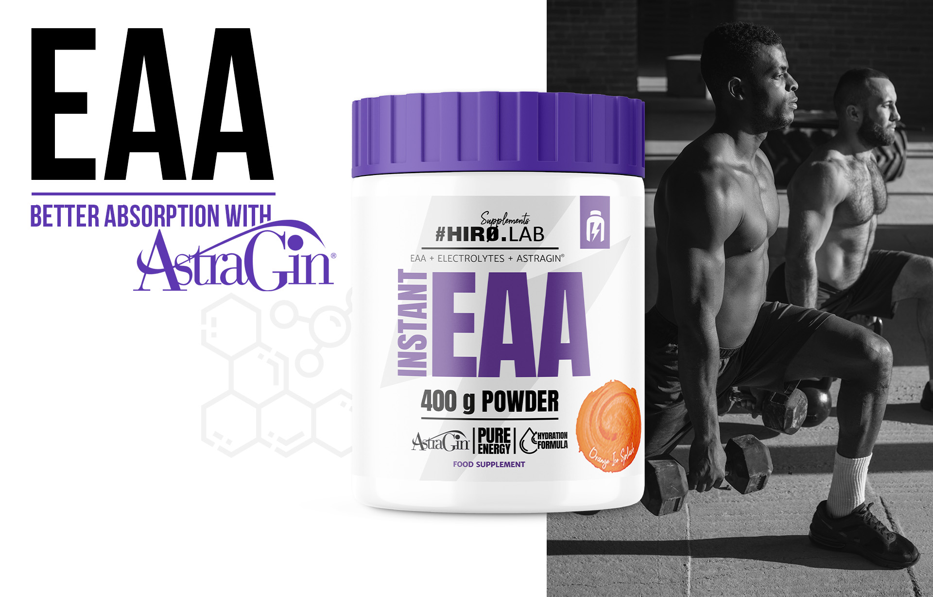 HIRO.LAB EAA 400g w proszku działąnie astraginu