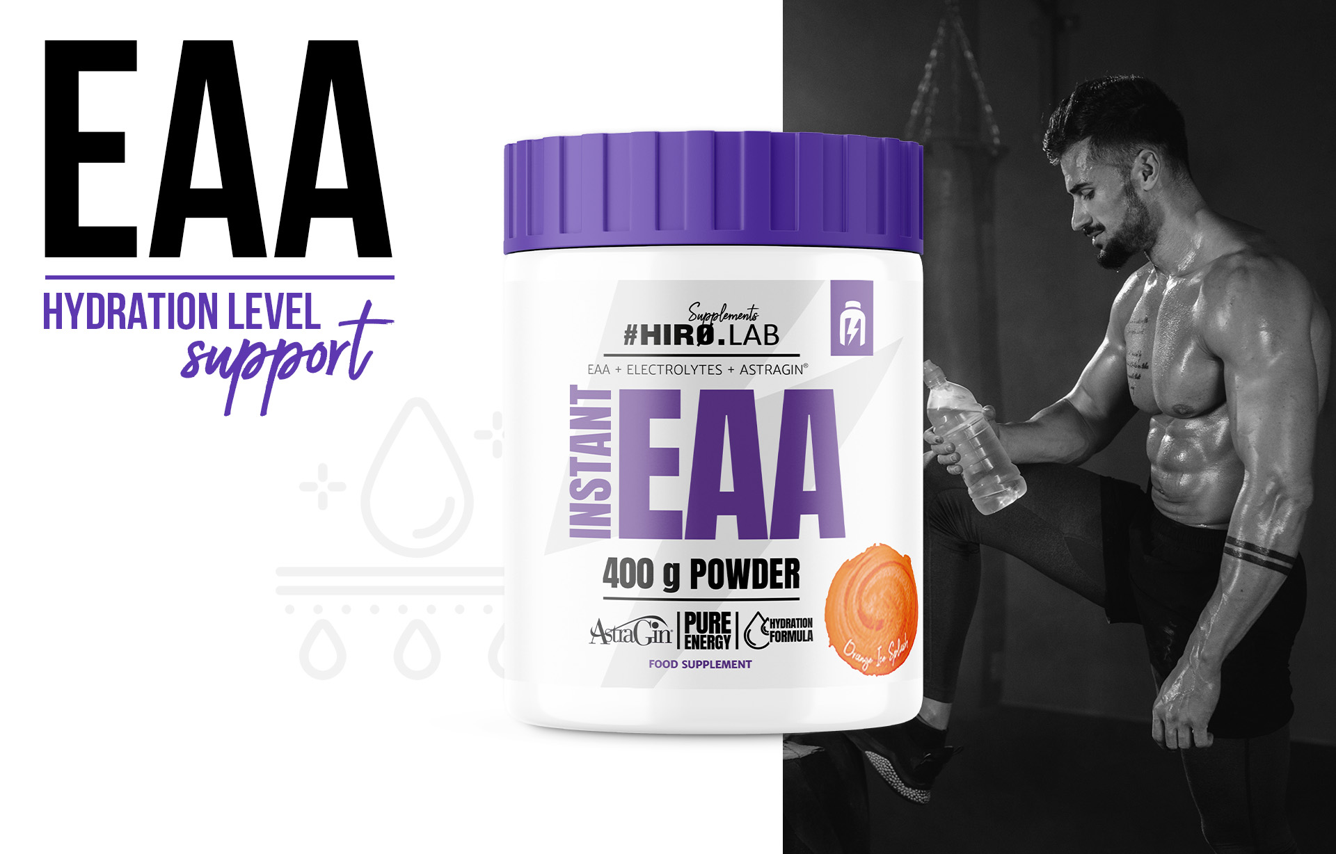 HIRO.LAB EAA 400g stymulacja białek mięśni