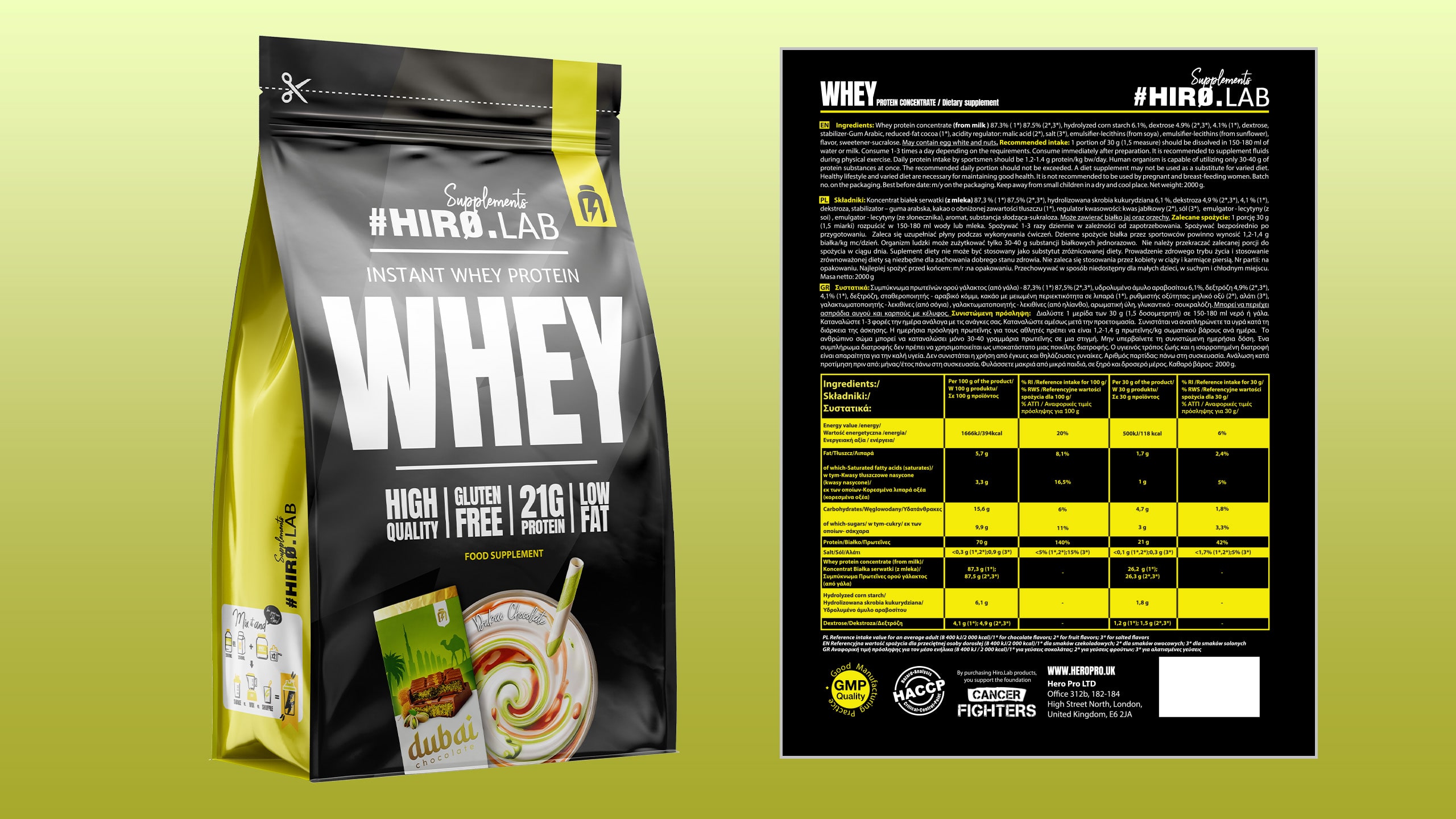 Odżywka białkowa WPC koncentrat serwatka kinder bueno