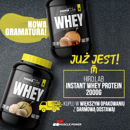 PREMIERA ! NOWA GRAMATURA BIAŁKA HIRO.LAB INSTANT WHEY PROTEIN !