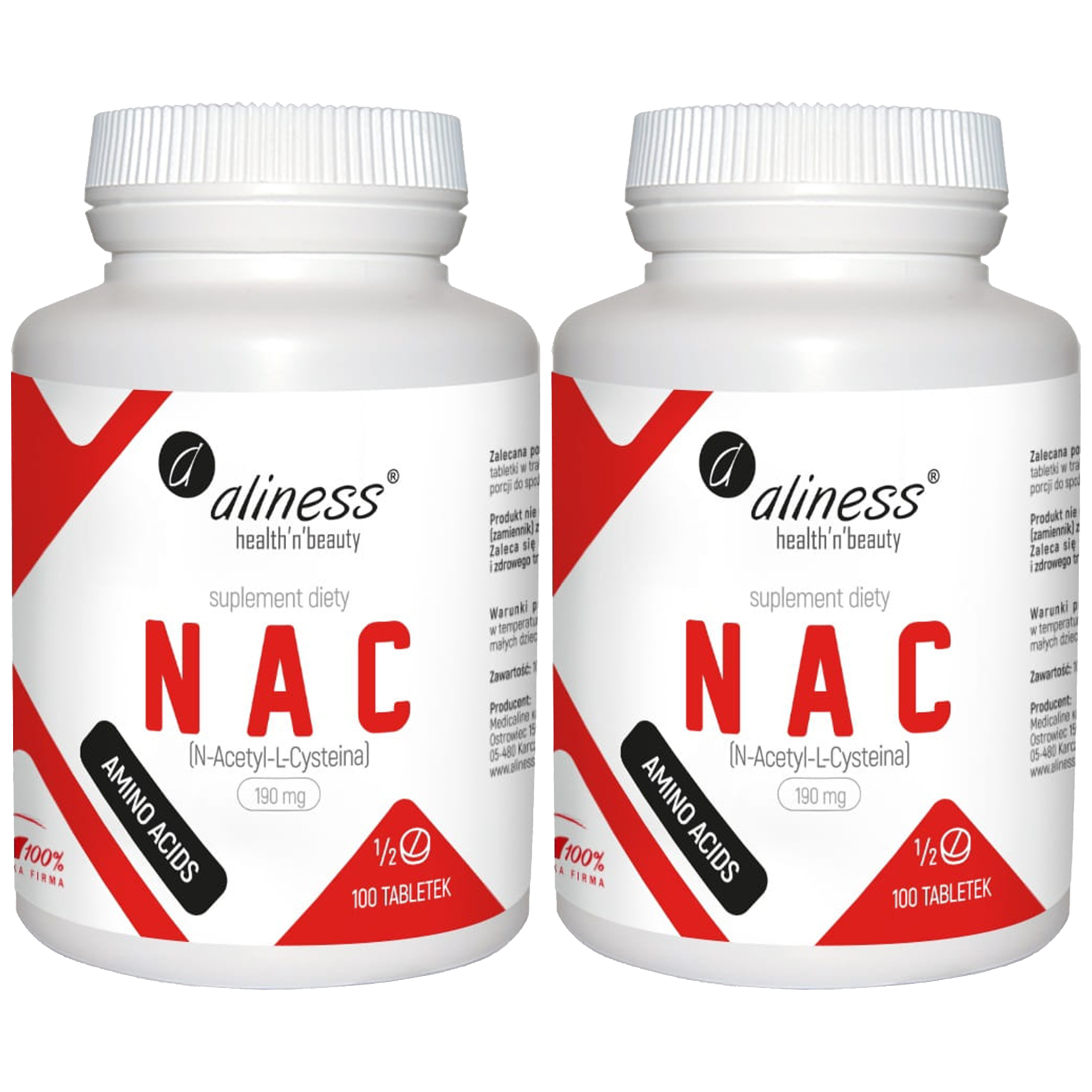 ALINESS NAC (N-Acetylo Cysteina) - 2x 100tabs