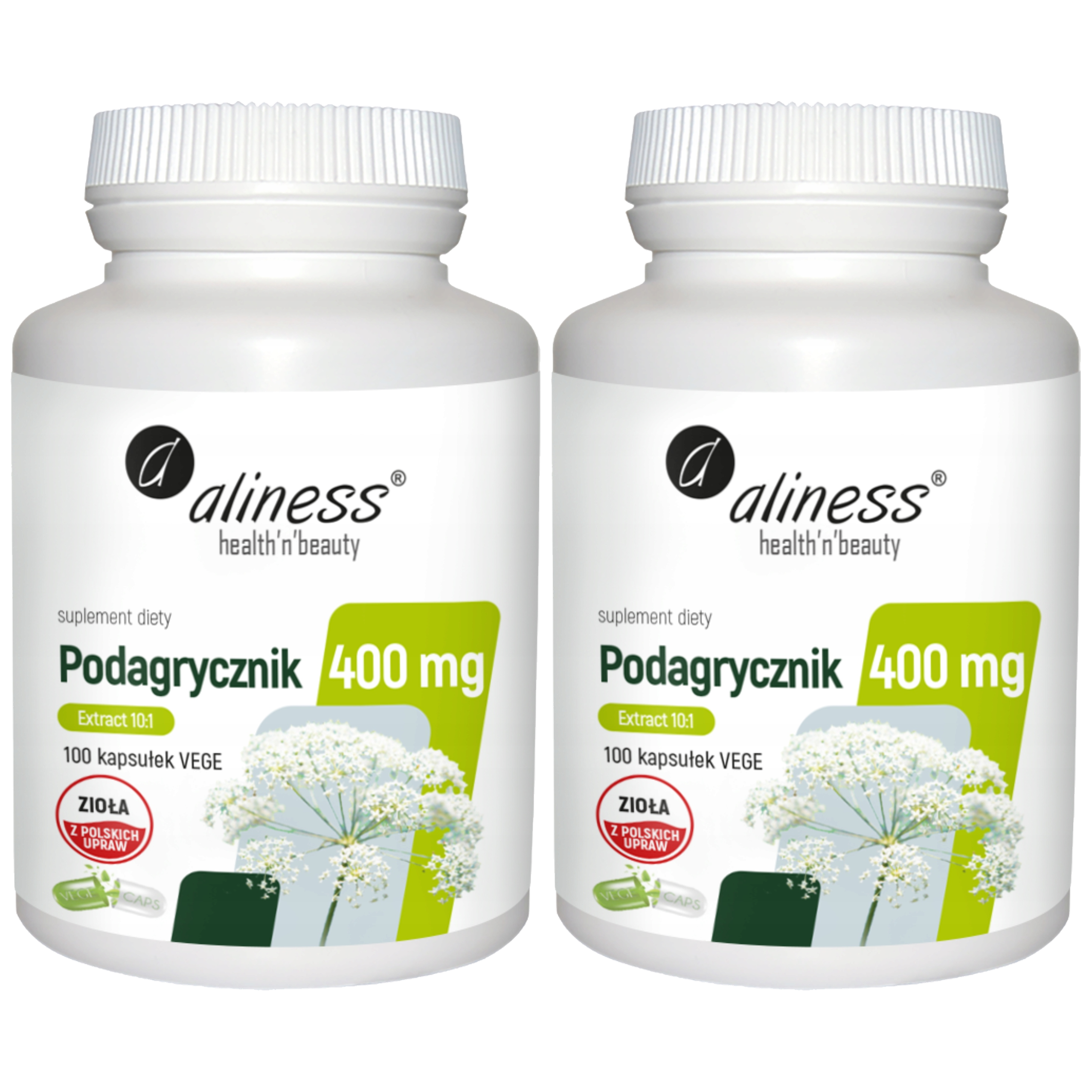 ALINESS - Podagrycznik Ekstrakt 10:1 400mg - 2x 100vcaps.
