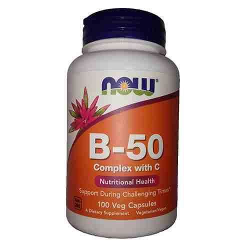 Vitamin B-50 Complex With C - 100caps. - NOW - Cena, Opinie I ...