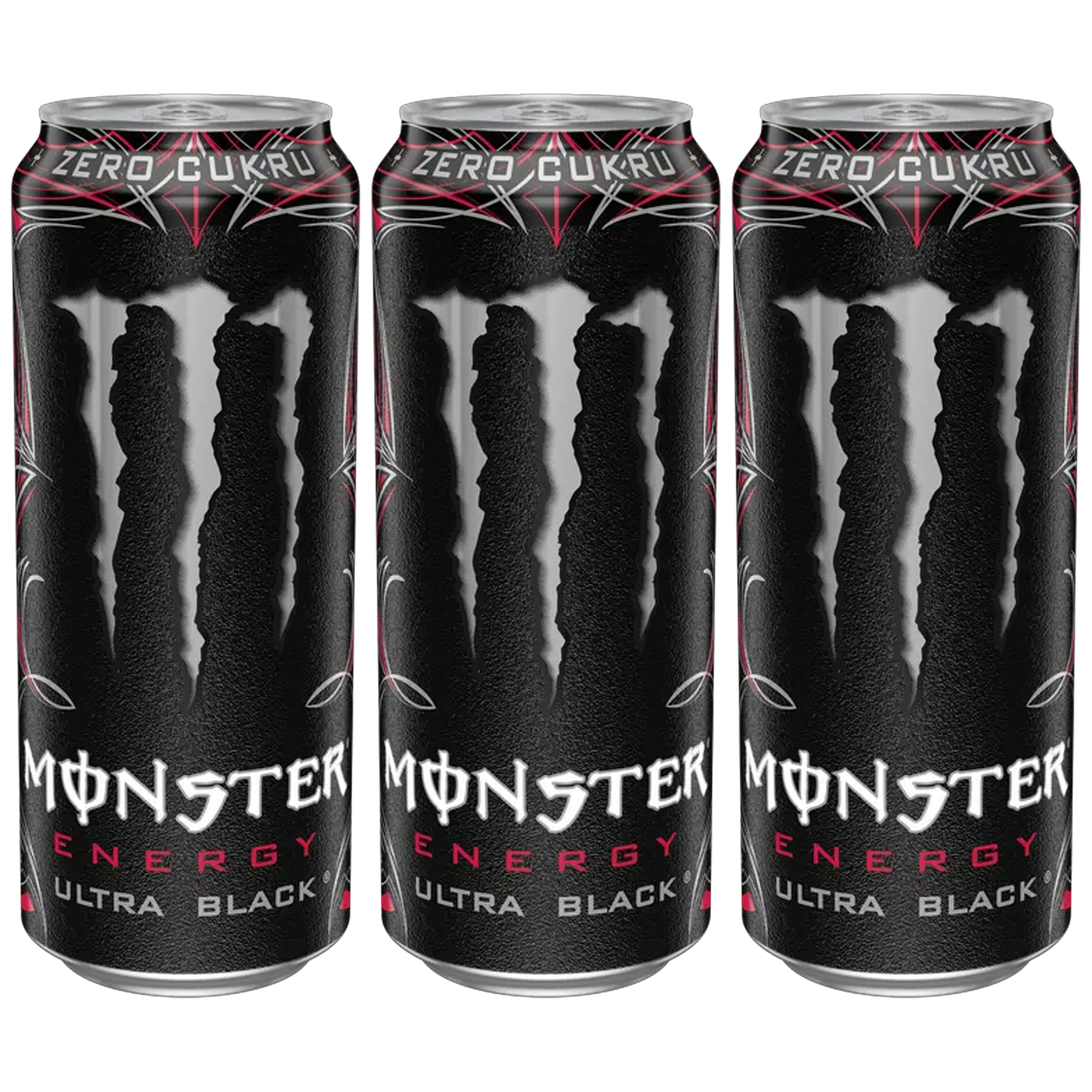 NAPOJE - Energy Ultra Black - 3x 500ml