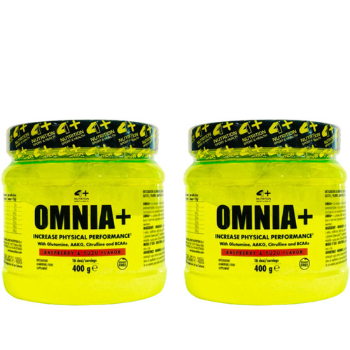 4+ NUTRITION - Omnia+ - 2x 400g - Raspberry Yuzu