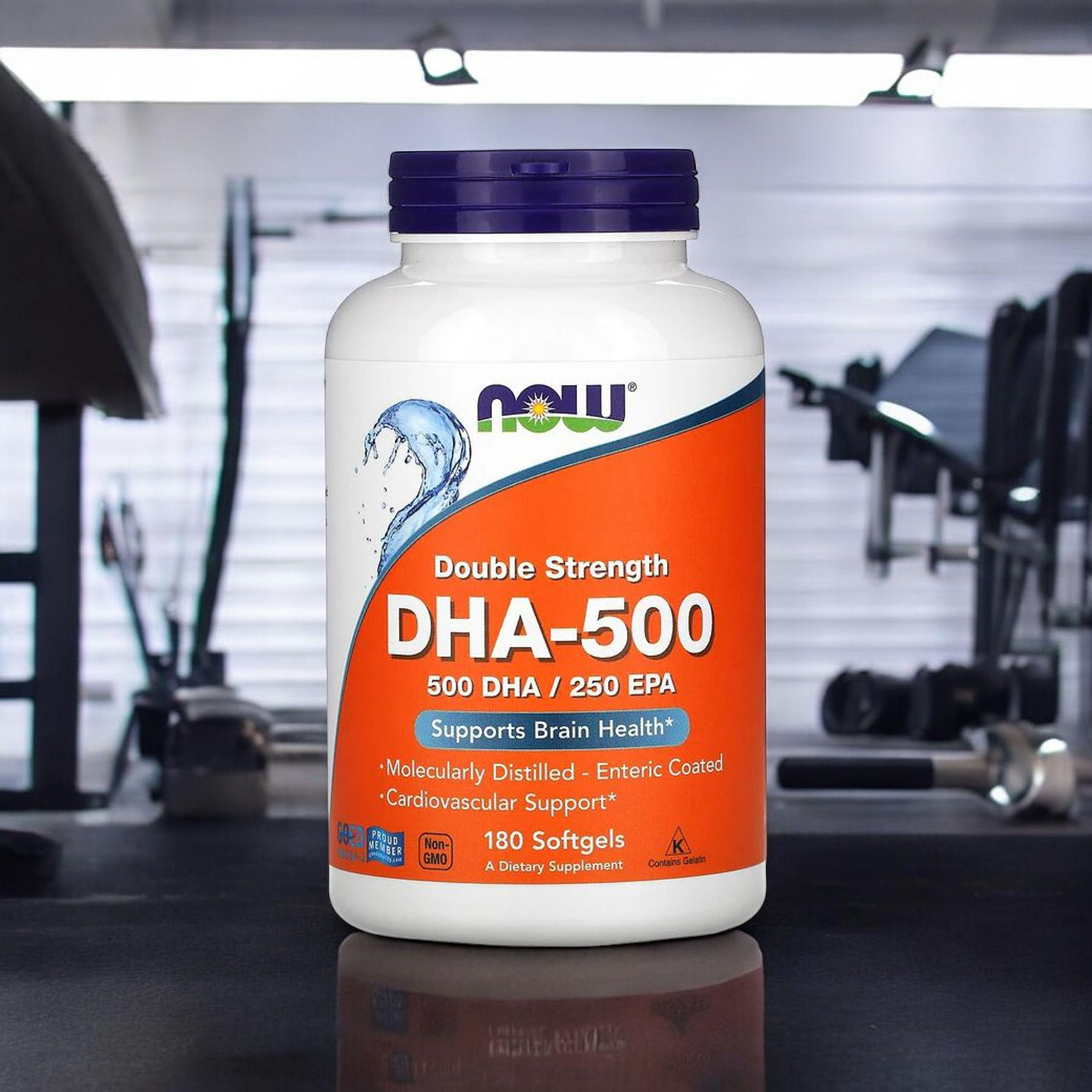 NOW DHA 500mg - 2x 180softgels