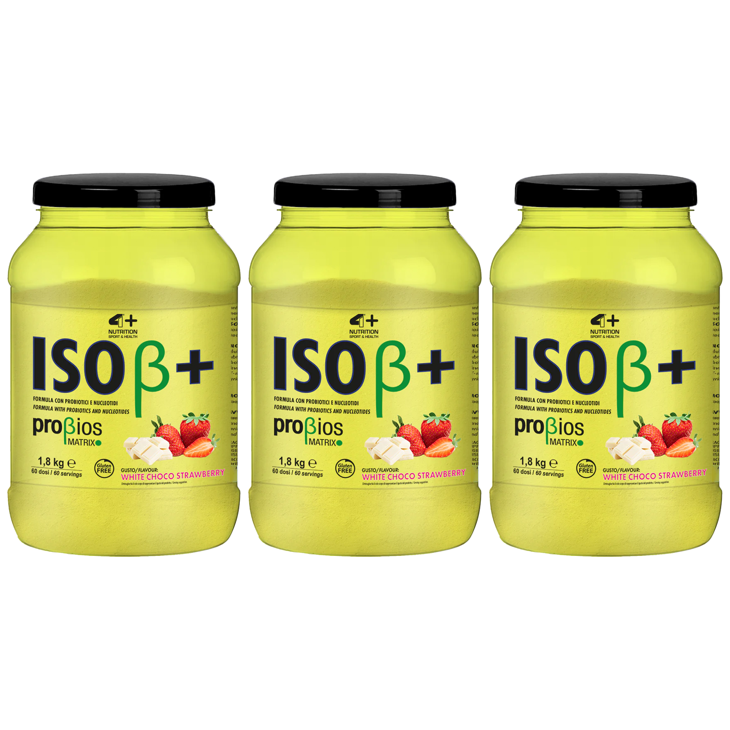 4+ NUTRITION ISO+ Probiotics - 3x 1800g