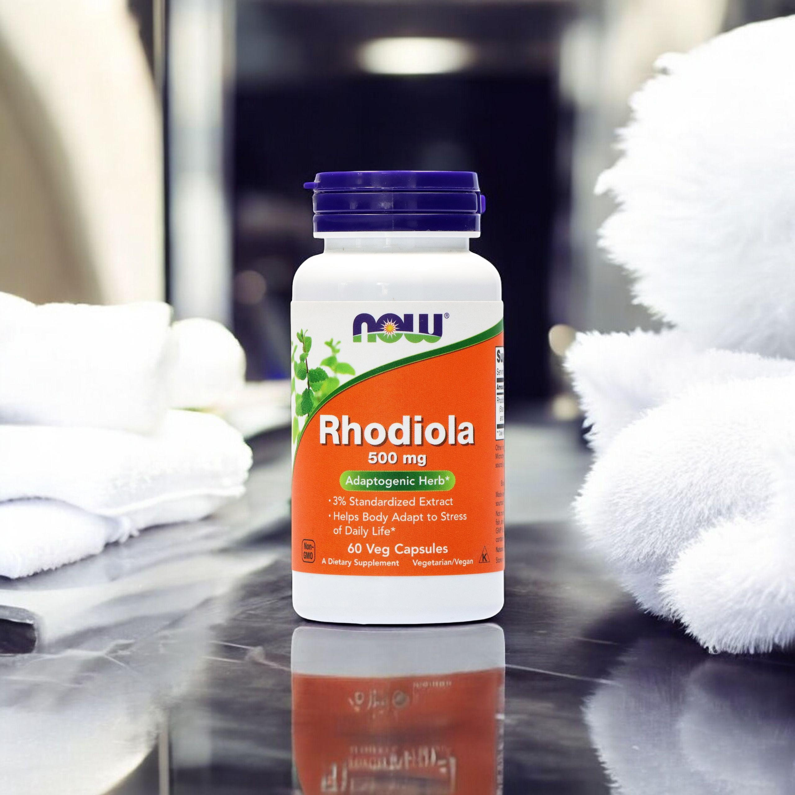 NOW Rhodiola Rosea 500 mg Extract - 2x 60 vcaps