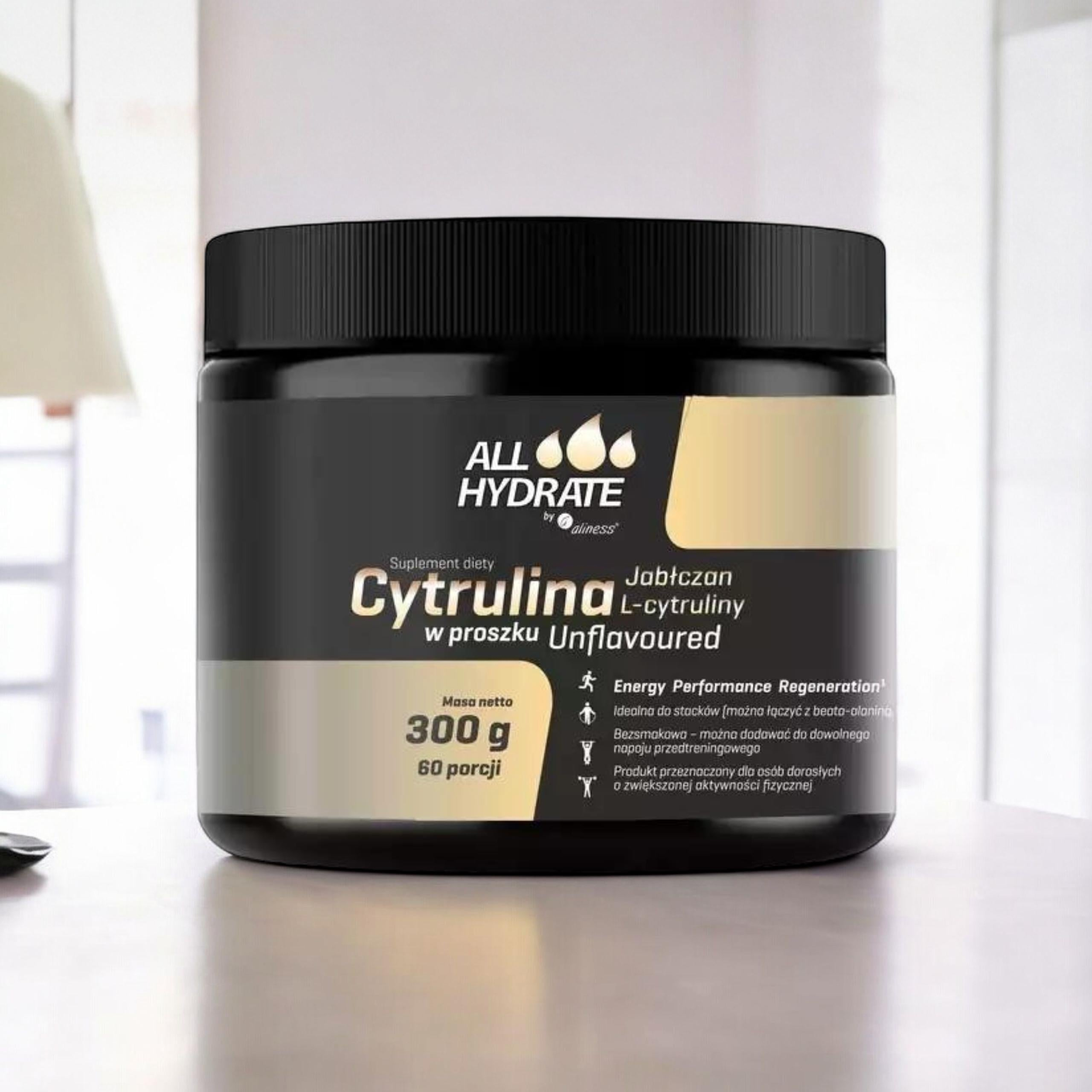 ALINESS - ALL Hydrate Jabłczan L-Cytruliny - 3x 300g - Natural