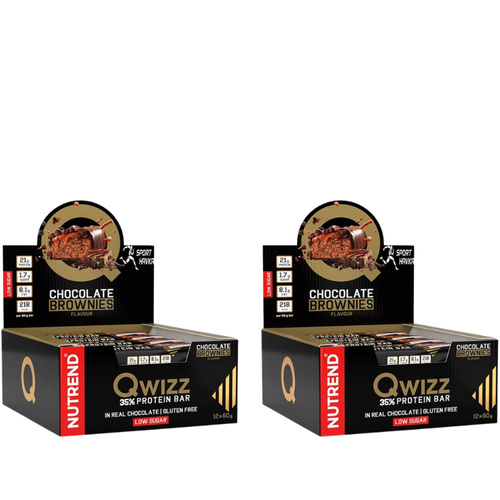 NUTREND - Baton QWIZZ Protein Bar - 24x 2x 60g