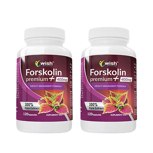 WISH Pharmaceutical Forskolin Premium Plus 400mg 10:1 - 2x 120caps.