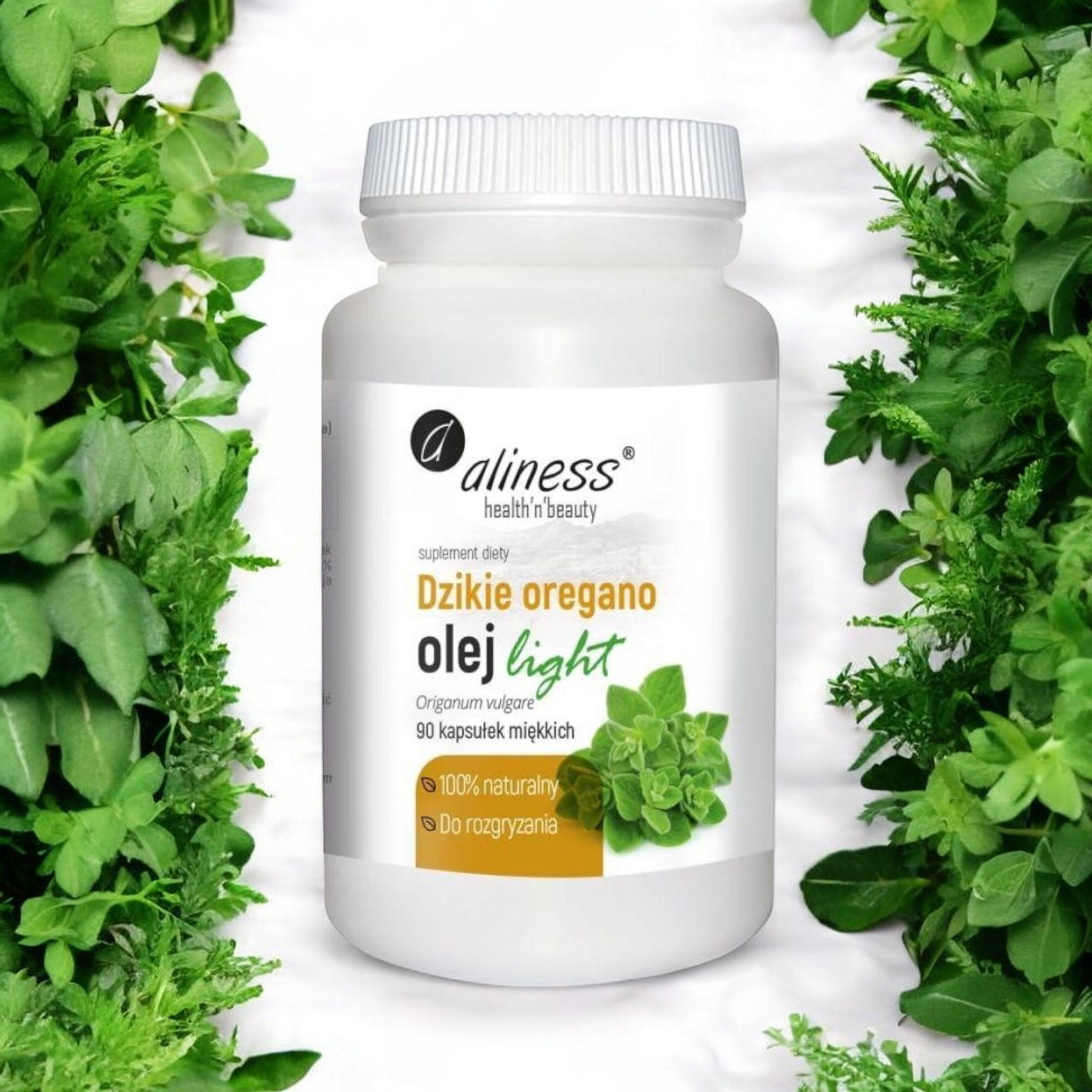 ALINESS - Dzikie Oregano Olej Light 100% Natural - 90caps.