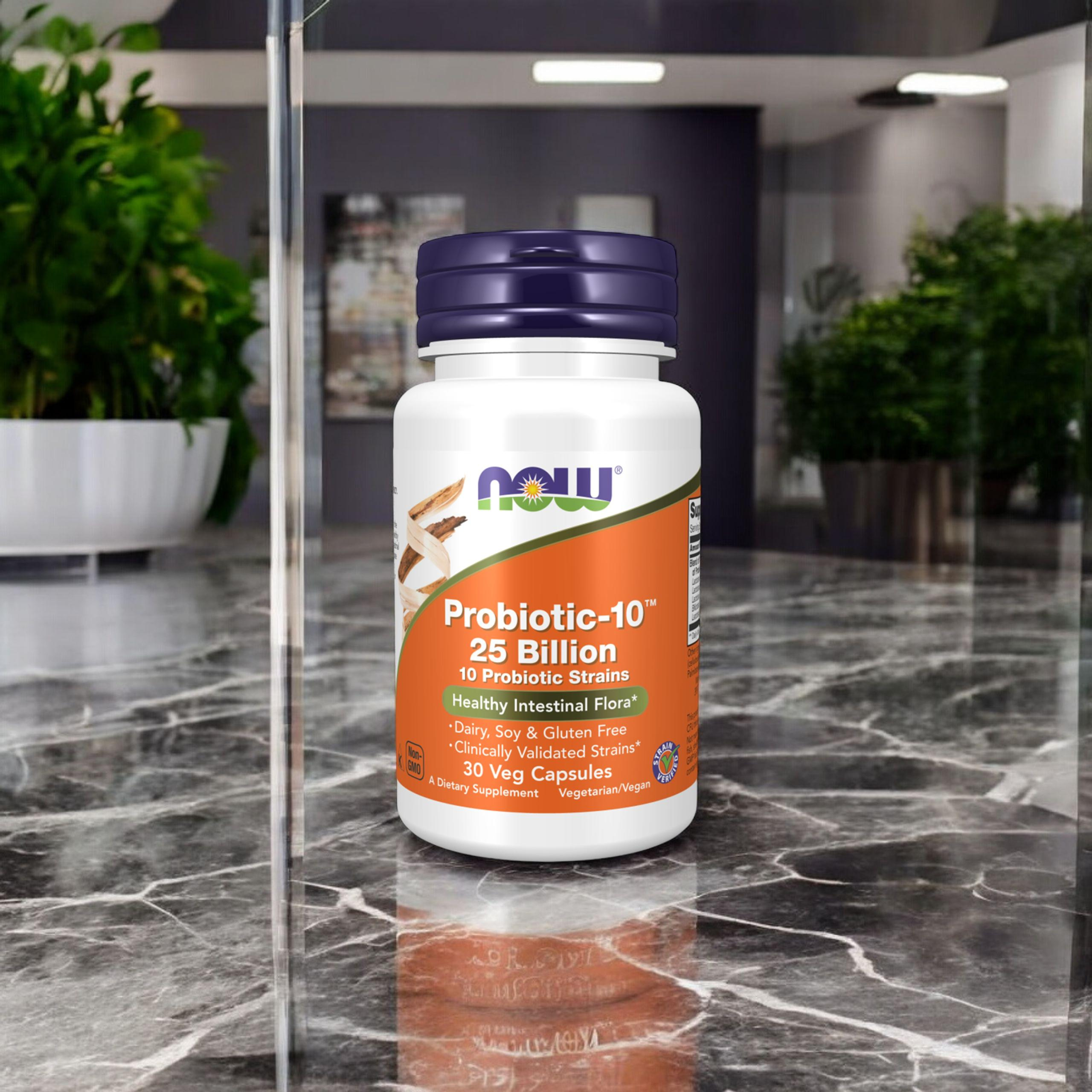 NOW Probiotic-10 25 Billion - 2x 30vcaps.