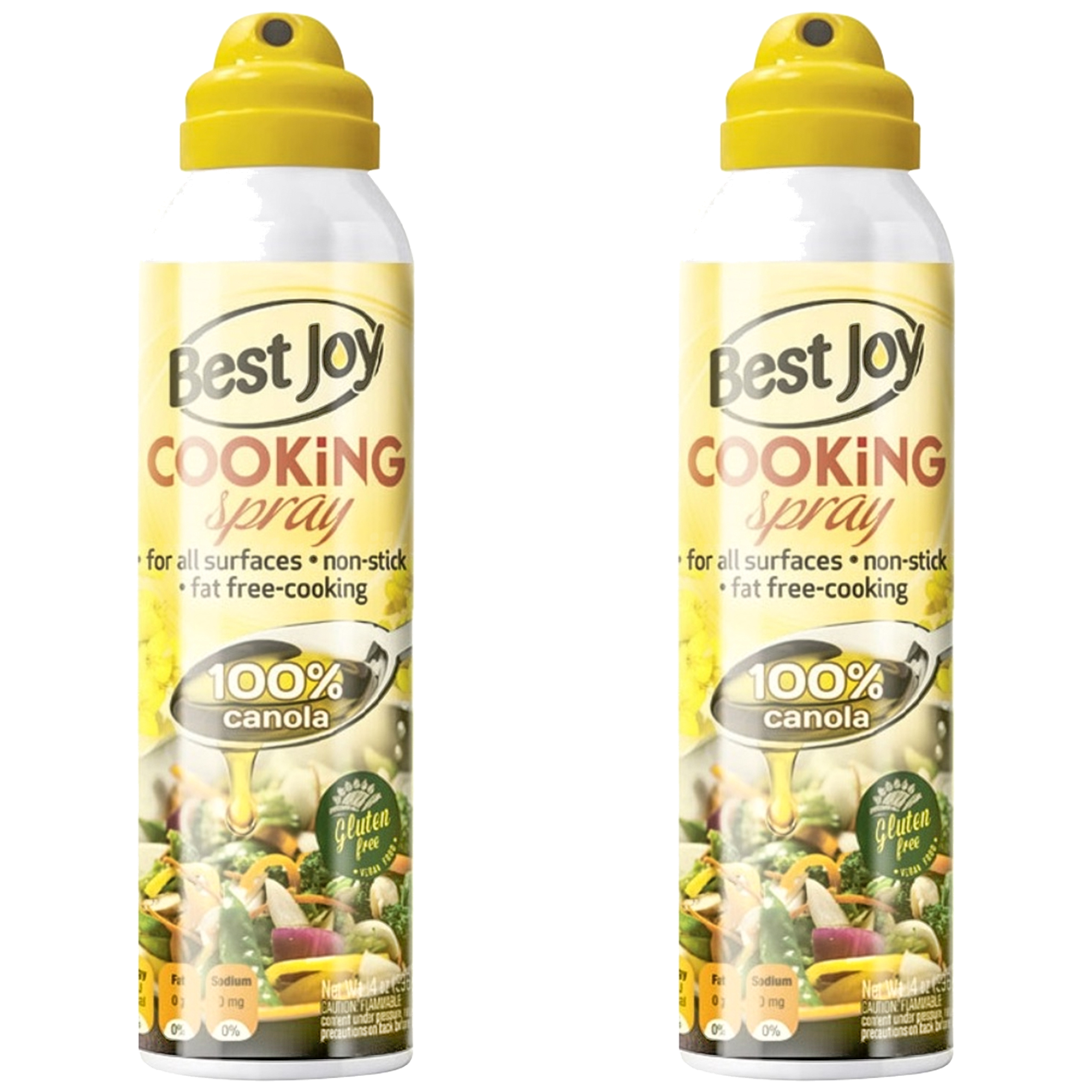 BEST JOY Canola Oil Cooking Spray - 2x 500ml (401g)