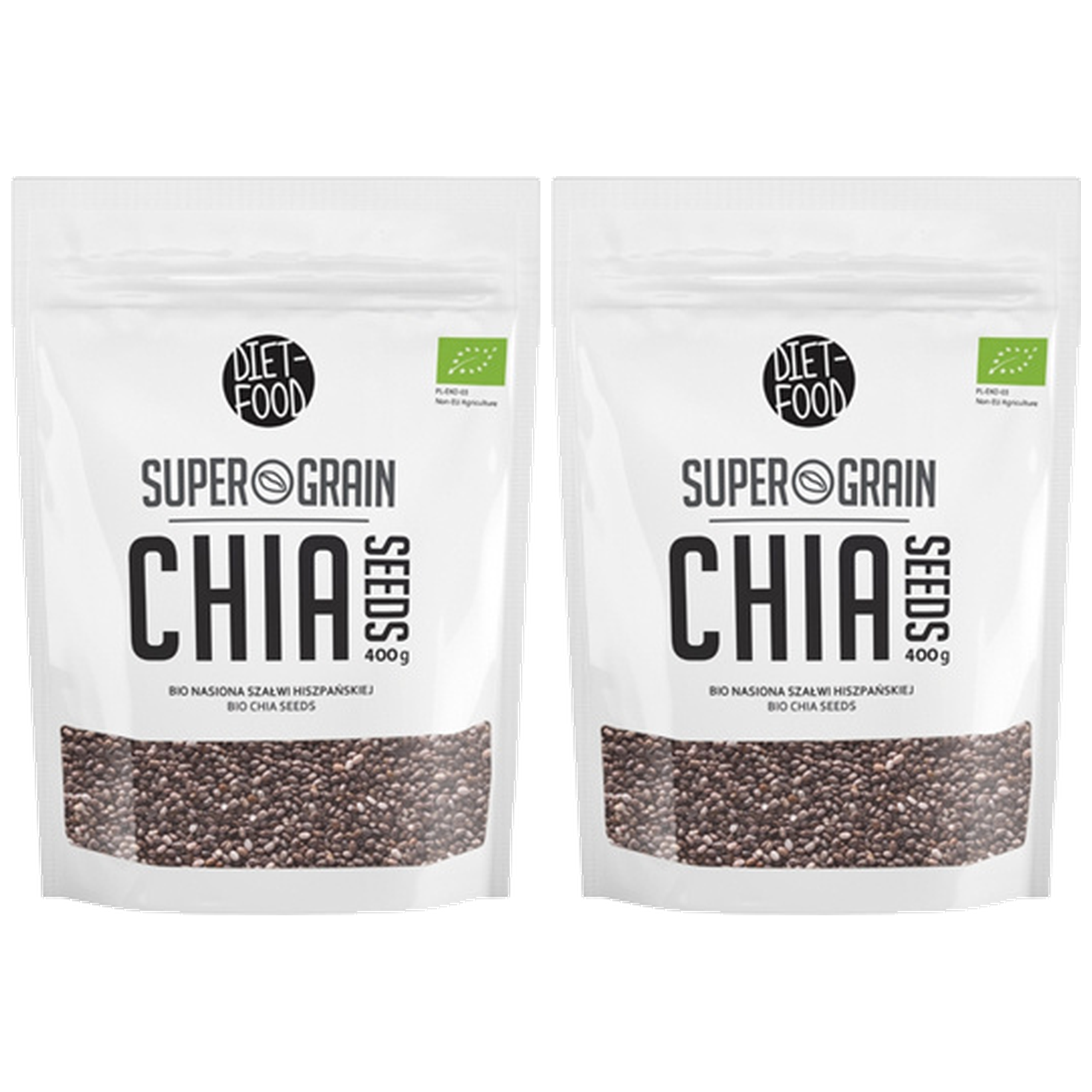 DIET FOOD Bio Chia - 2x 400g