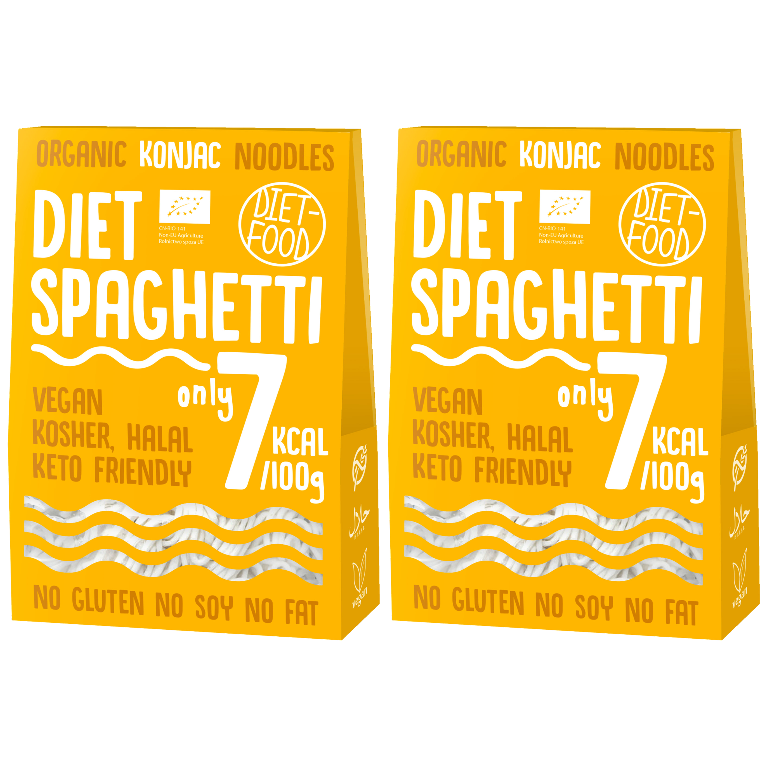 DIET FOOD Bio - Diet Spaghetti - 2x 300g - Makaron Konjac
