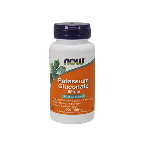 NOW Potassium Gluconate 99 mg - 100tabs.