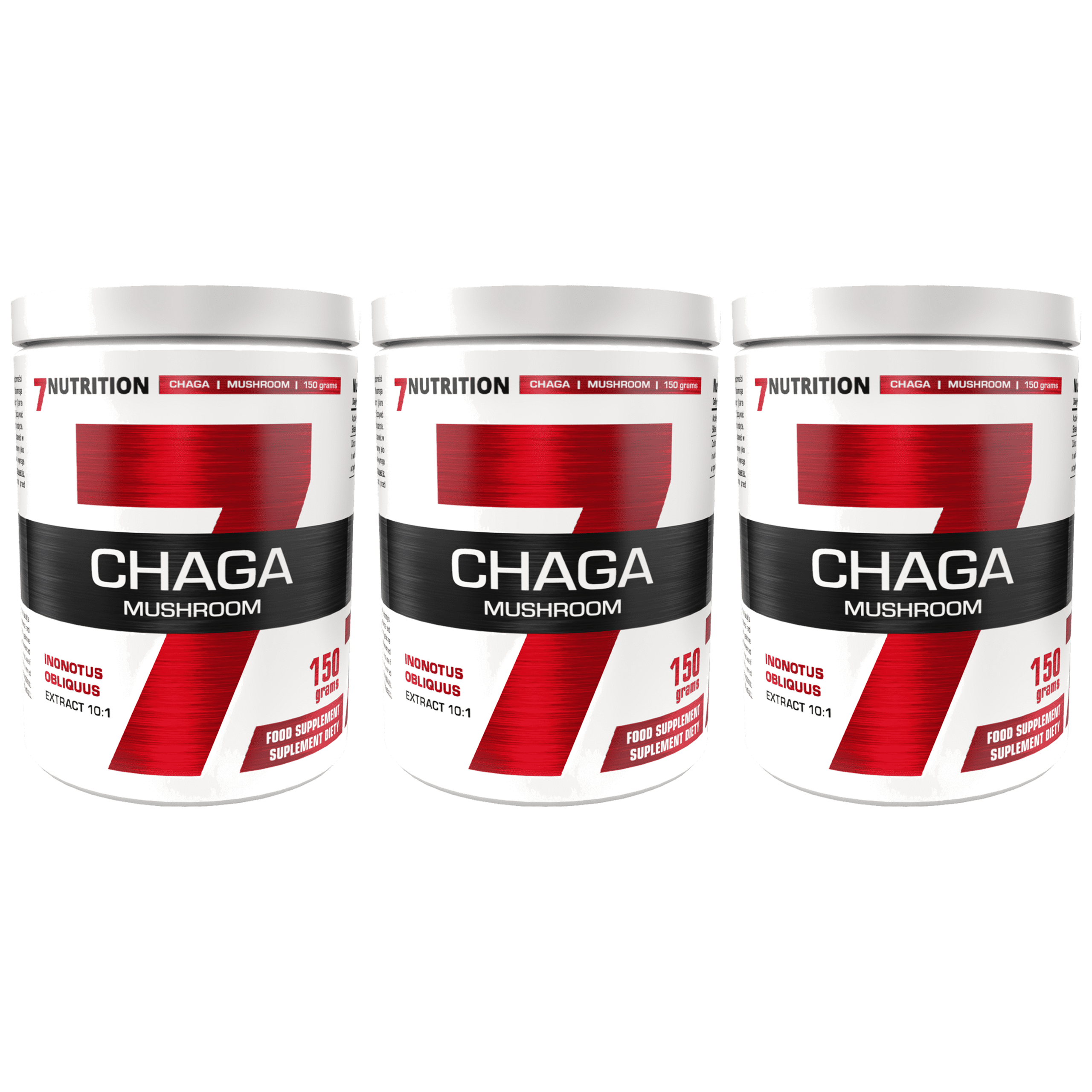 7 NUTRITION Chaga Mushroom - 3x 150g