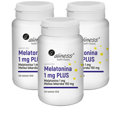 ALINESS - Melatonina 1mg Plus - 3x 100tabs.