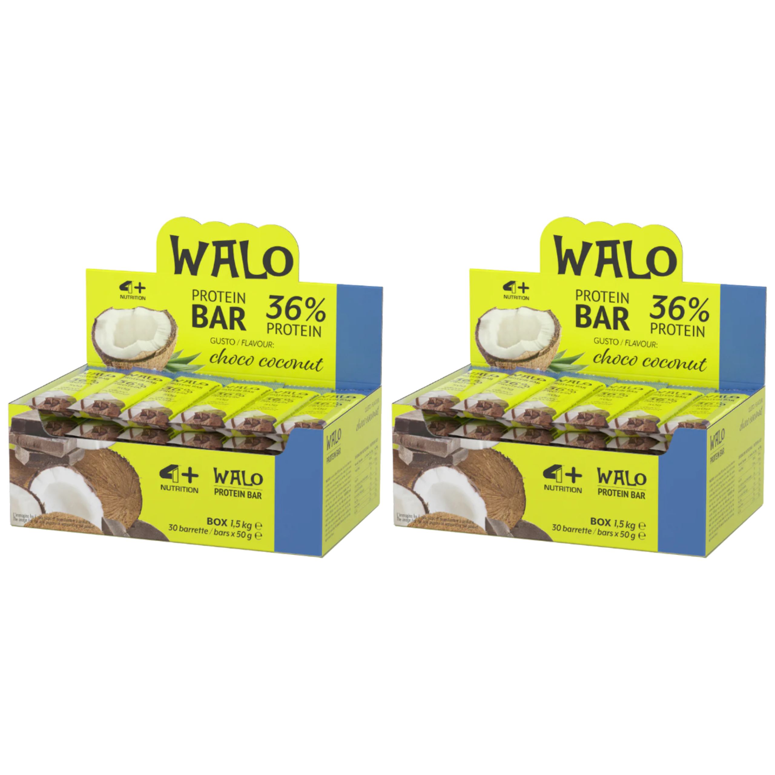 4+ NUTRITION Baton Walo Protein 36% CrockBar - 30x 2x 50g