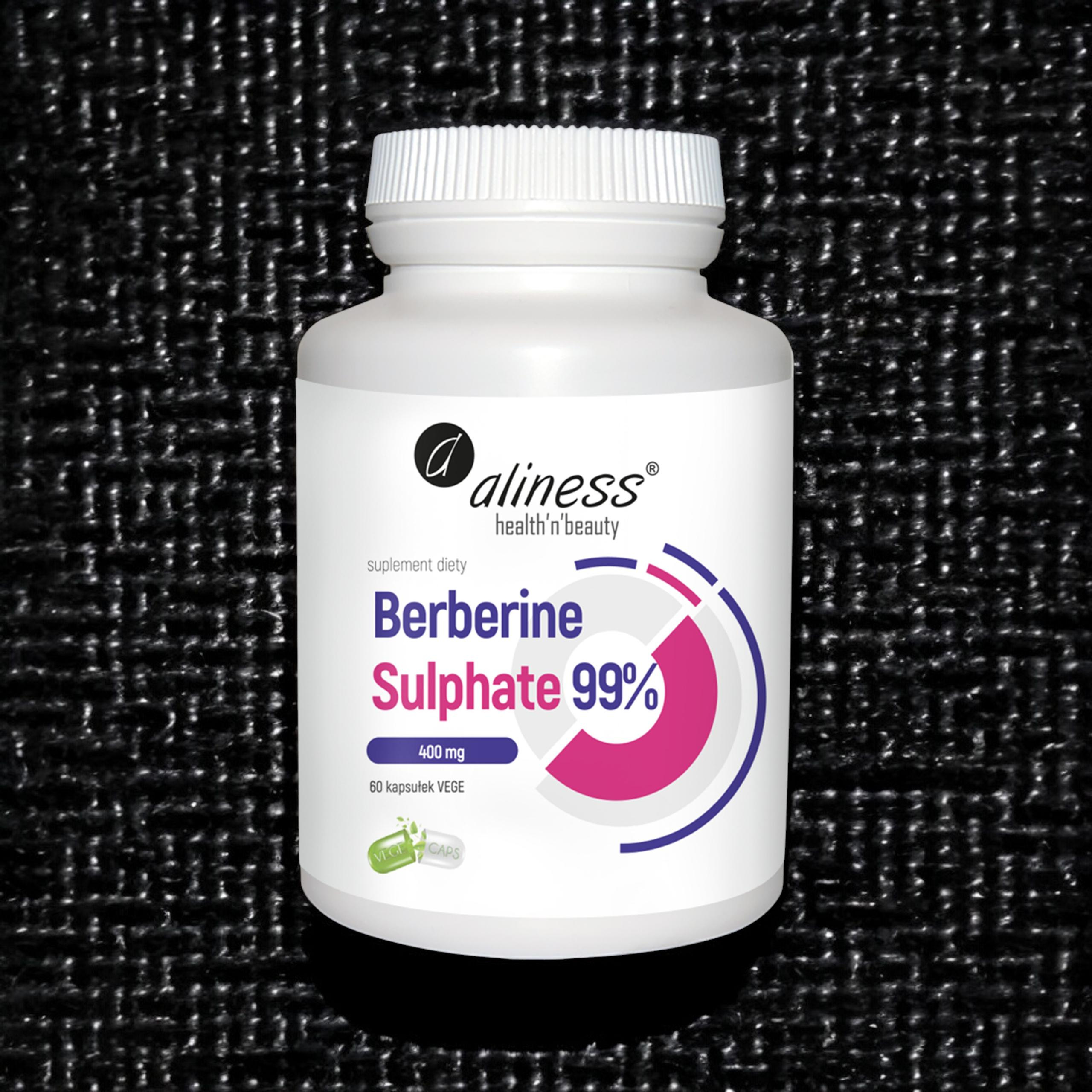 ALINESS Berberine Sulphate 99% 400 mg - 2x 60vcaps