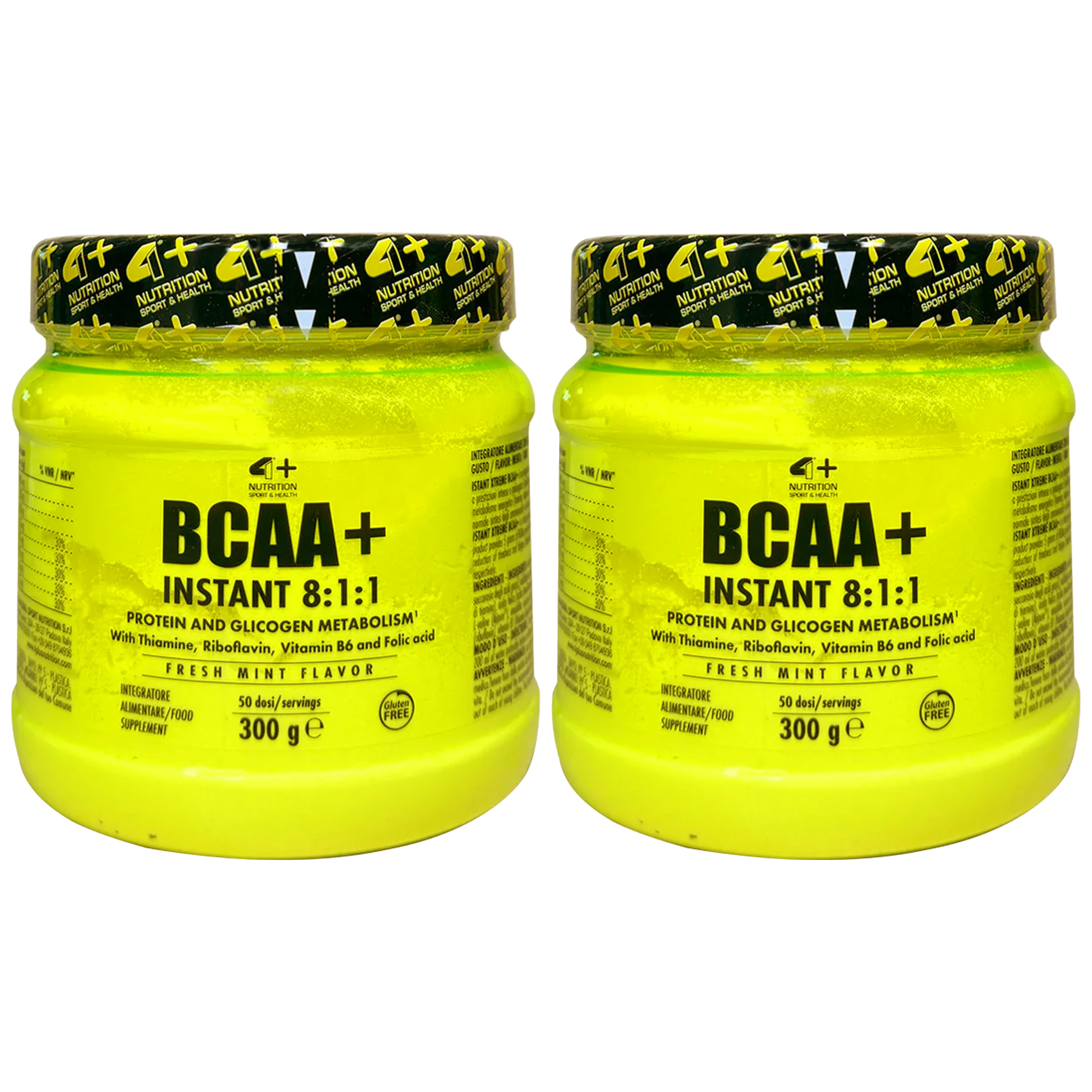 4+ NUTRITION - BCAA Instant Xtreme 8:1:1 - 2x 300g - Fresh Mint