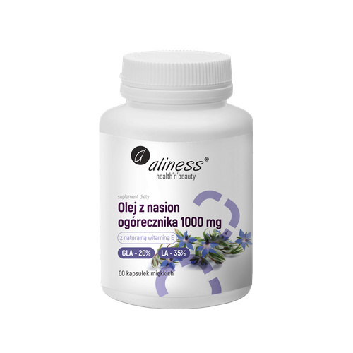 ALINESS - Olej z Nasion Ogórecznika 20%/35% 1000mg - 60caps.