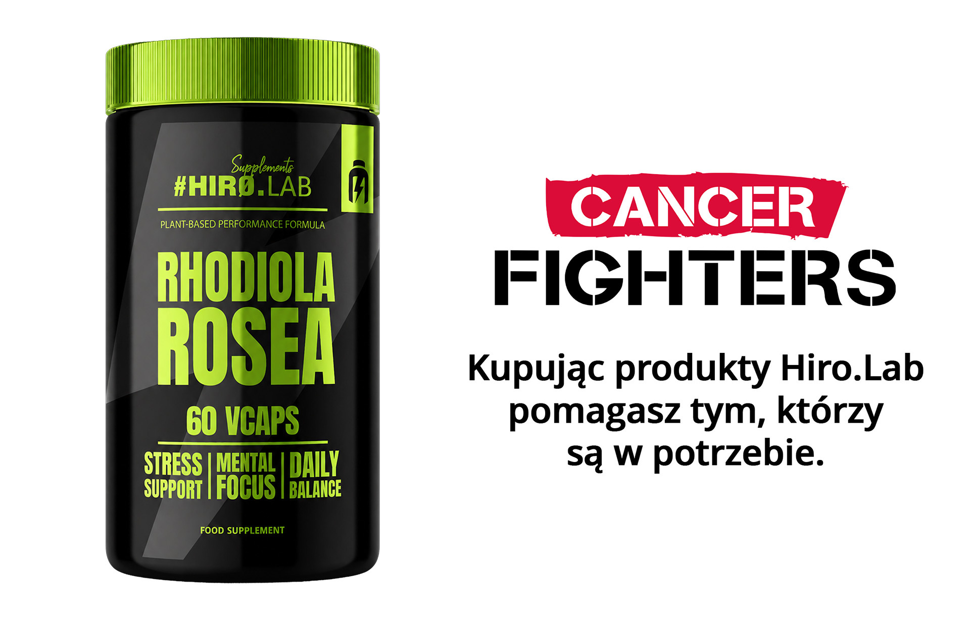 HIRO.LAB Rhodiola Rosea (Różeniec Górski) 144mg - 60vcaps