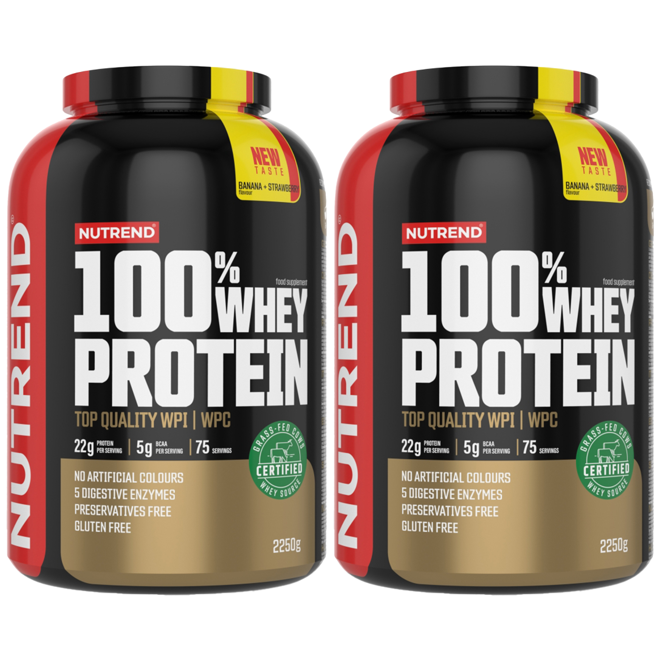 NUTREND 100% Whey Protein - 2x 2250g