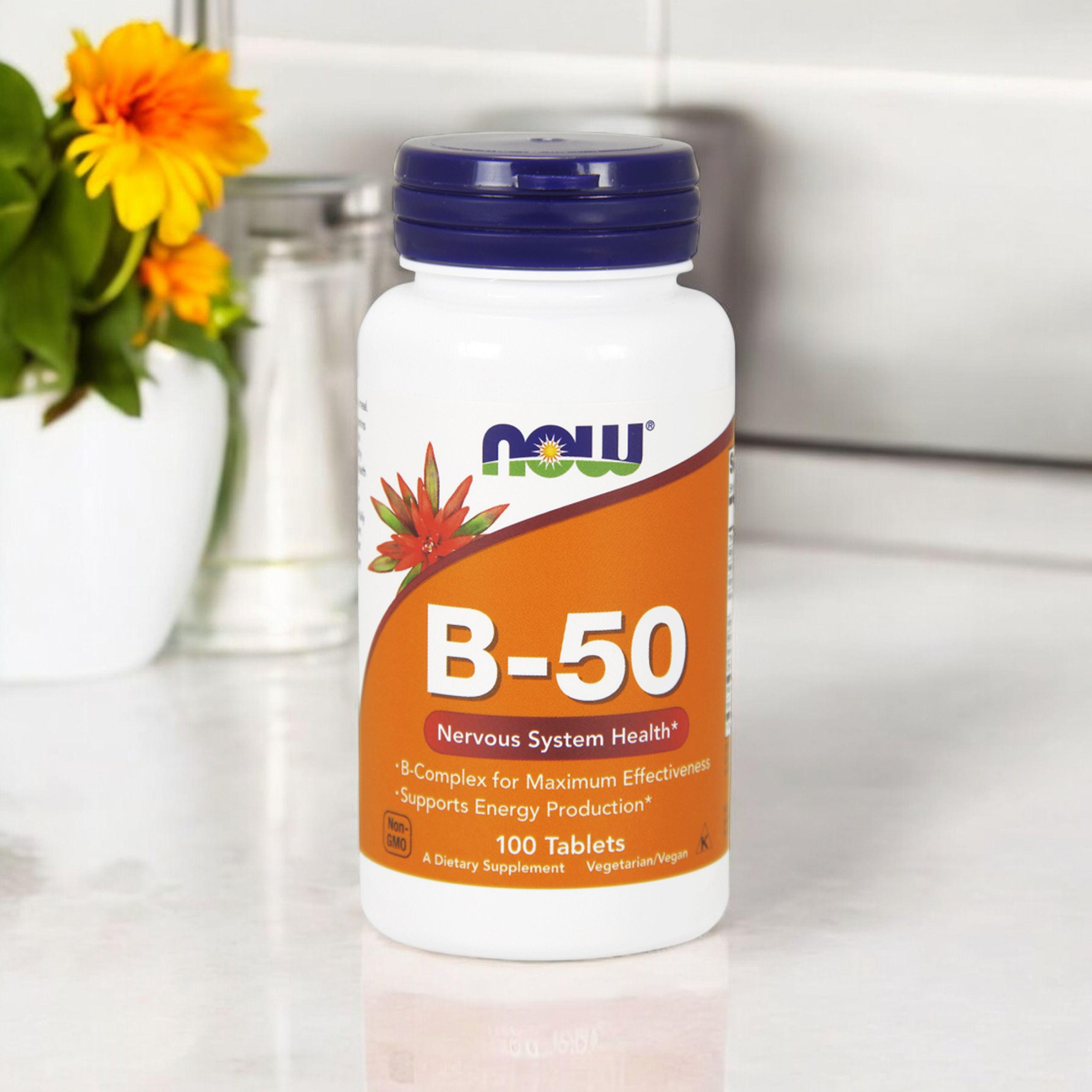 NOW Vitamin B-50 - 3x 100tabs