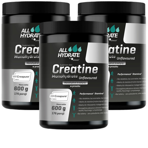 ALINESS - All Hydrate Creatine Creapure - 3x 600g