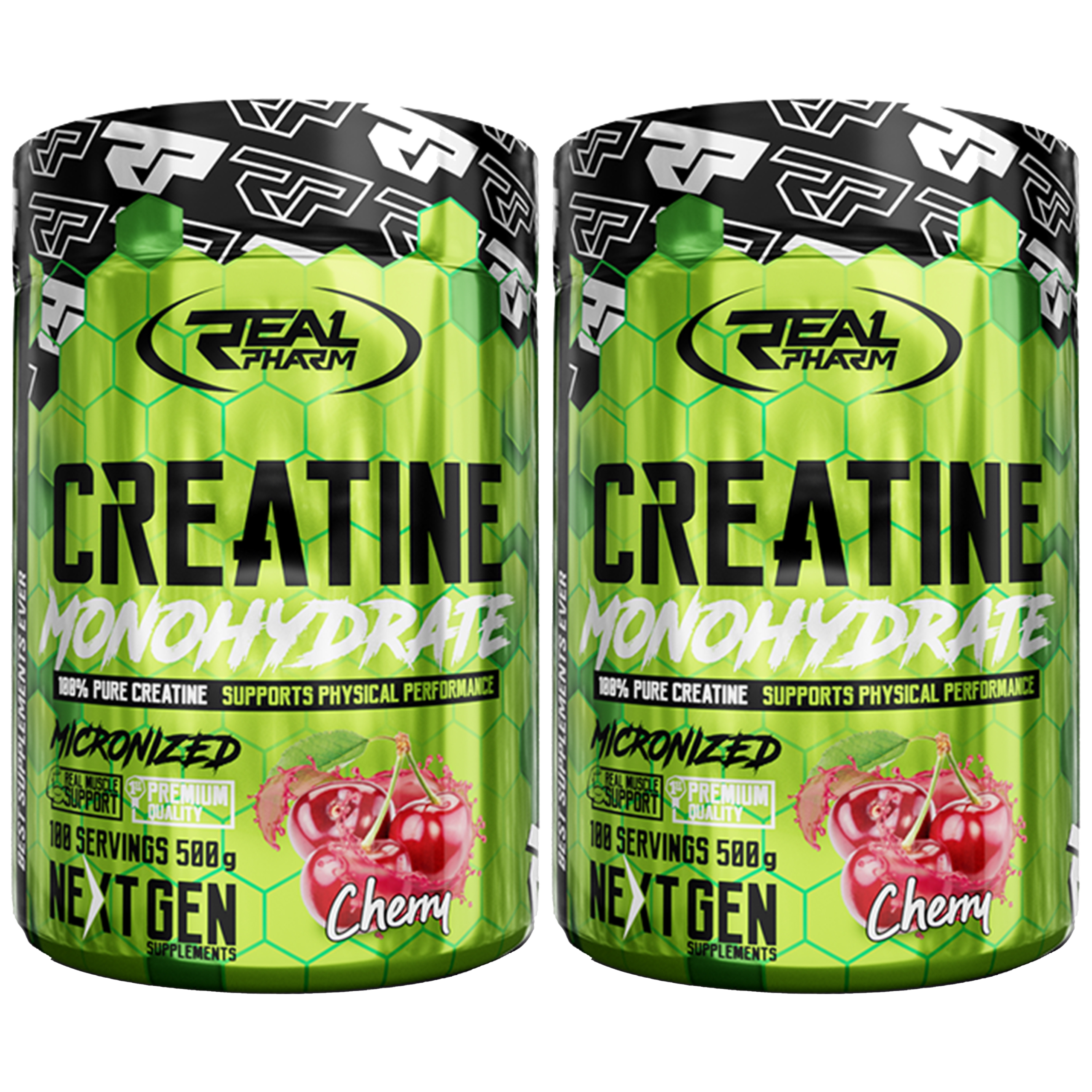 REAL PHARM Creatine Monohydrate - 2x 500g