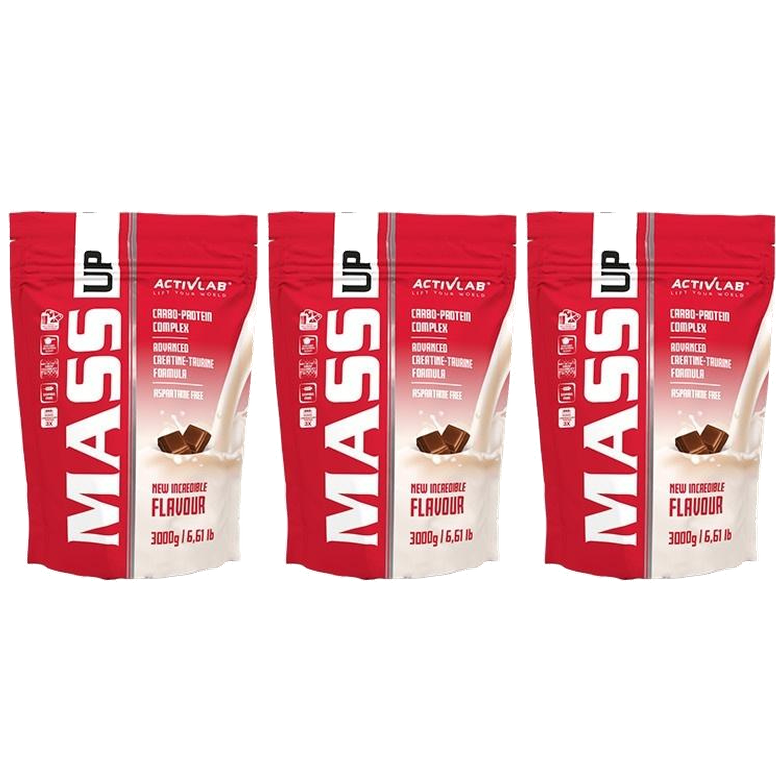 ACTIVLAB - Mass Up - 3x 3000g - Vanilla