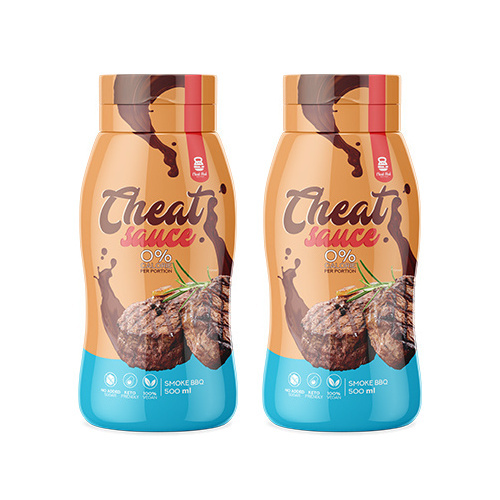 Cheat Meal Nutrition Sauce 0% (Sos zero kalorii) - 2x 500ml - Barbecue