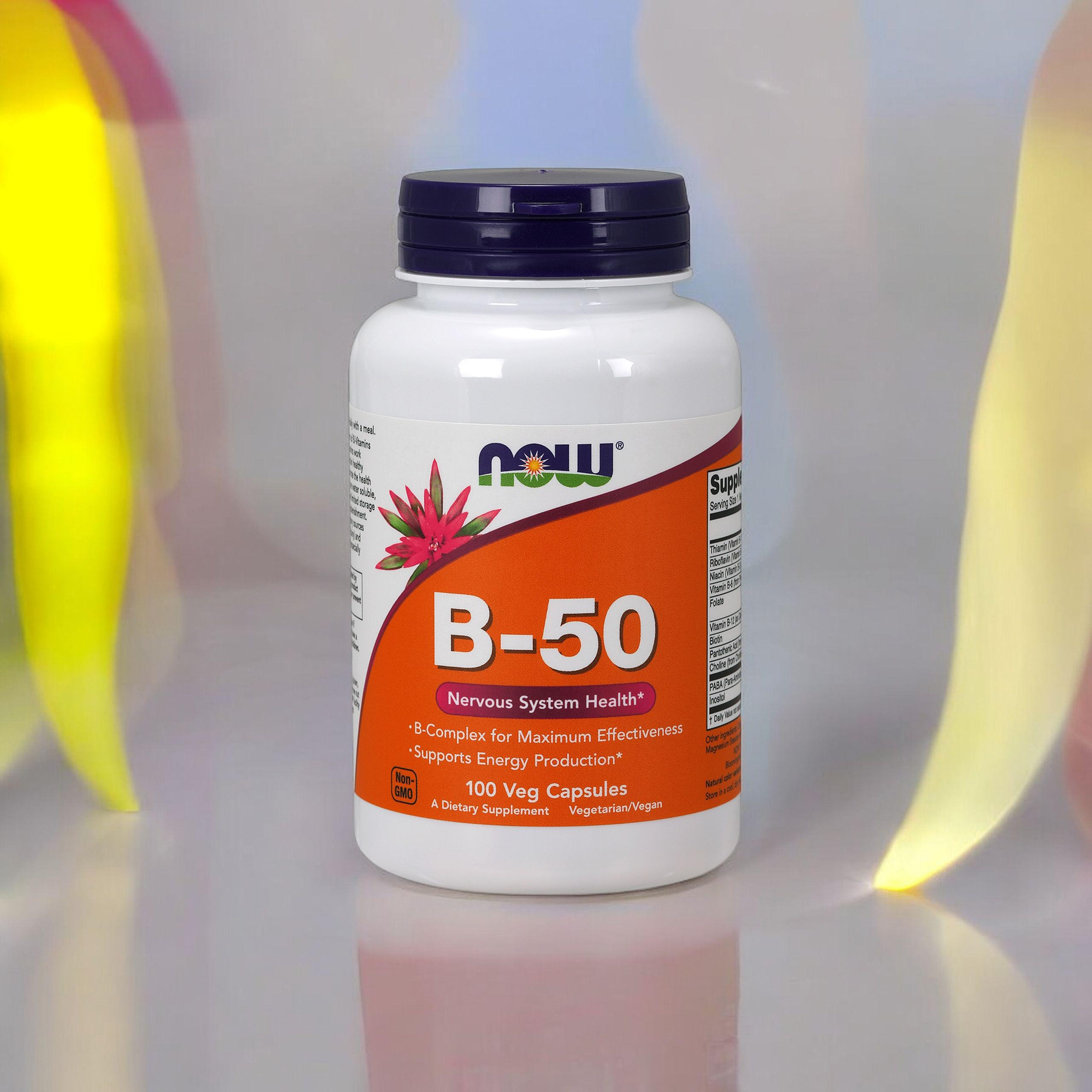 NOW Vitamin B-50 - 3x 100vcaps