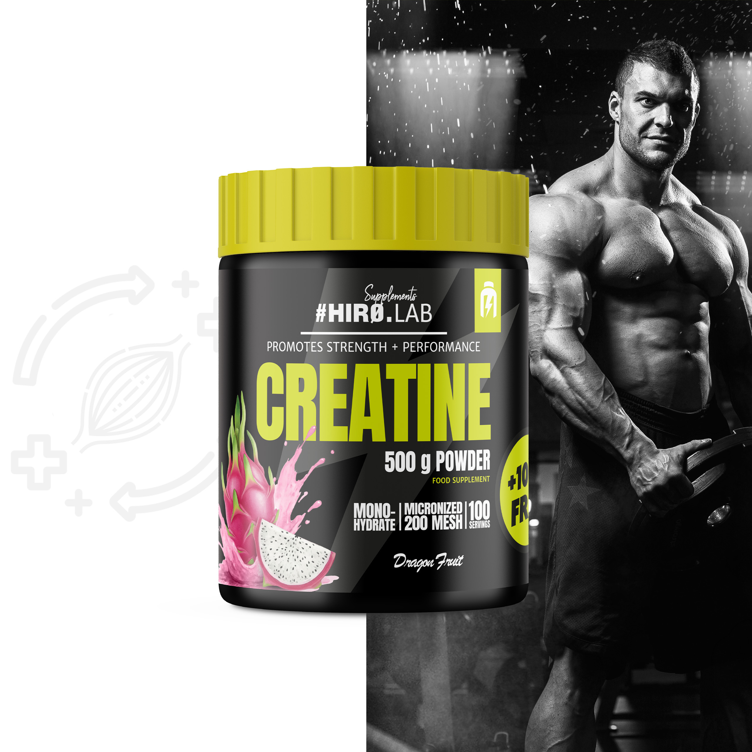 HIRO.LAB Creatine - 2x 500g + 100g FREE