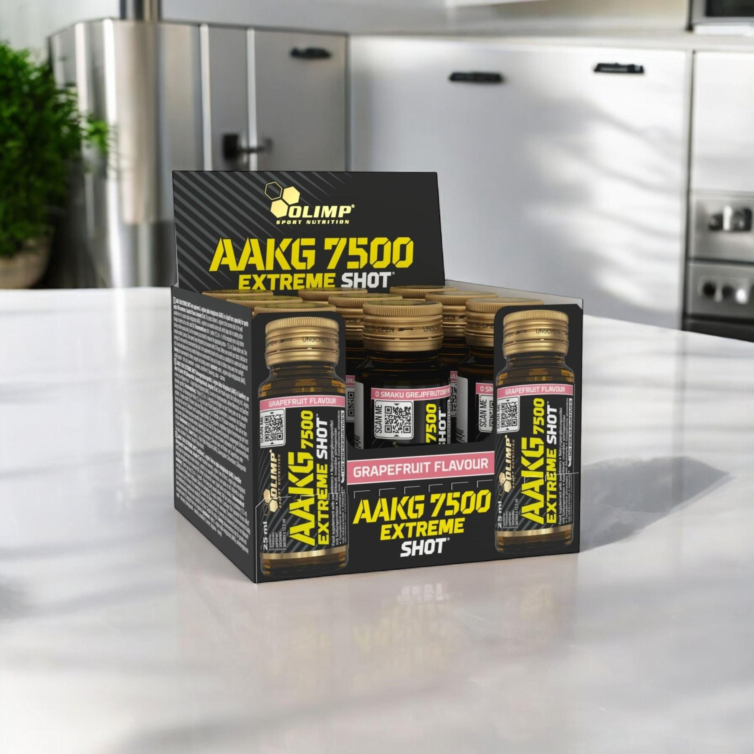 OLIMP - AAKG 7500 Extreme Shot - 9x 3x 25ml - Grapefruit