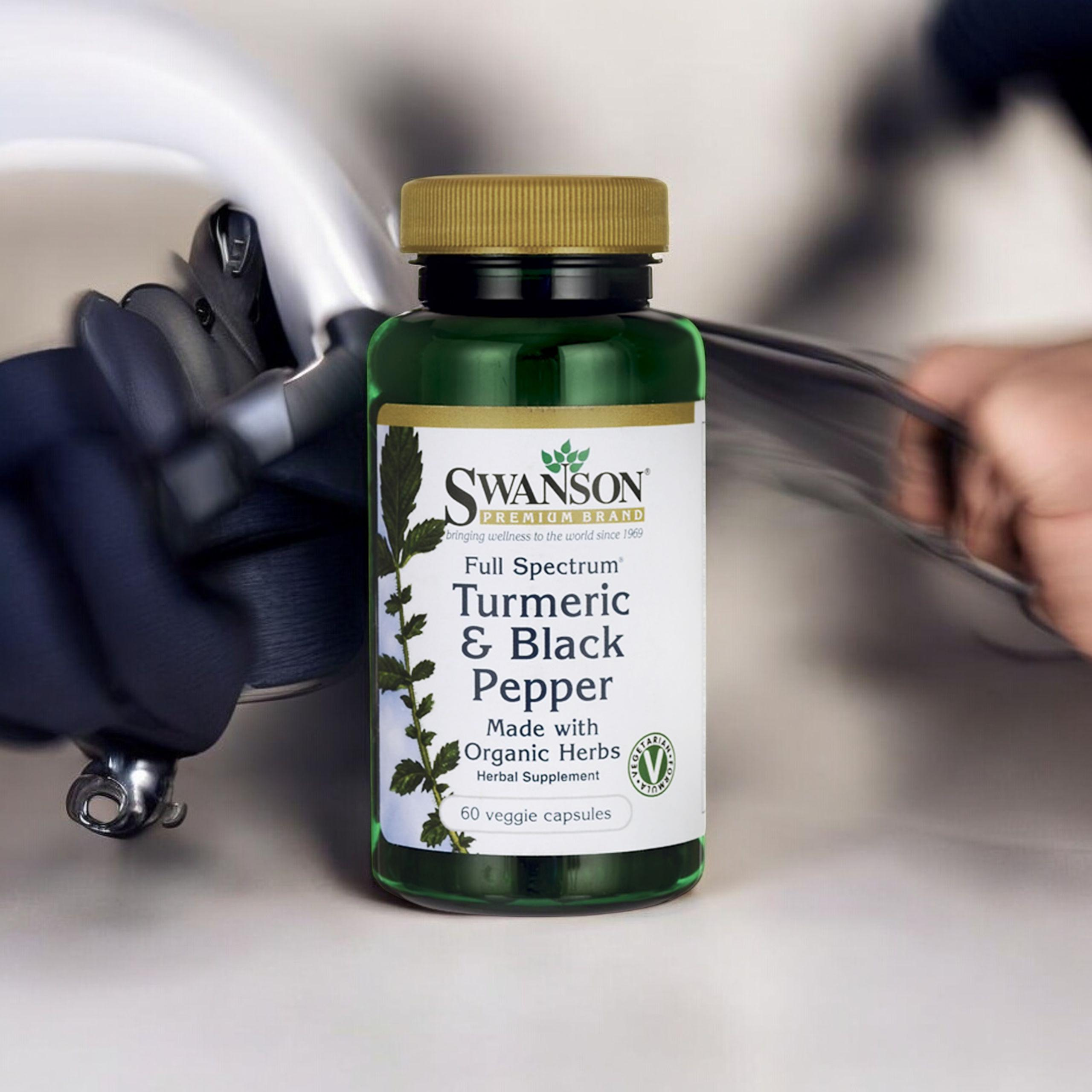 SWANSON Turmeric Black Pepper (Kurkuma z Piperyną) - 3x 60vcaps.